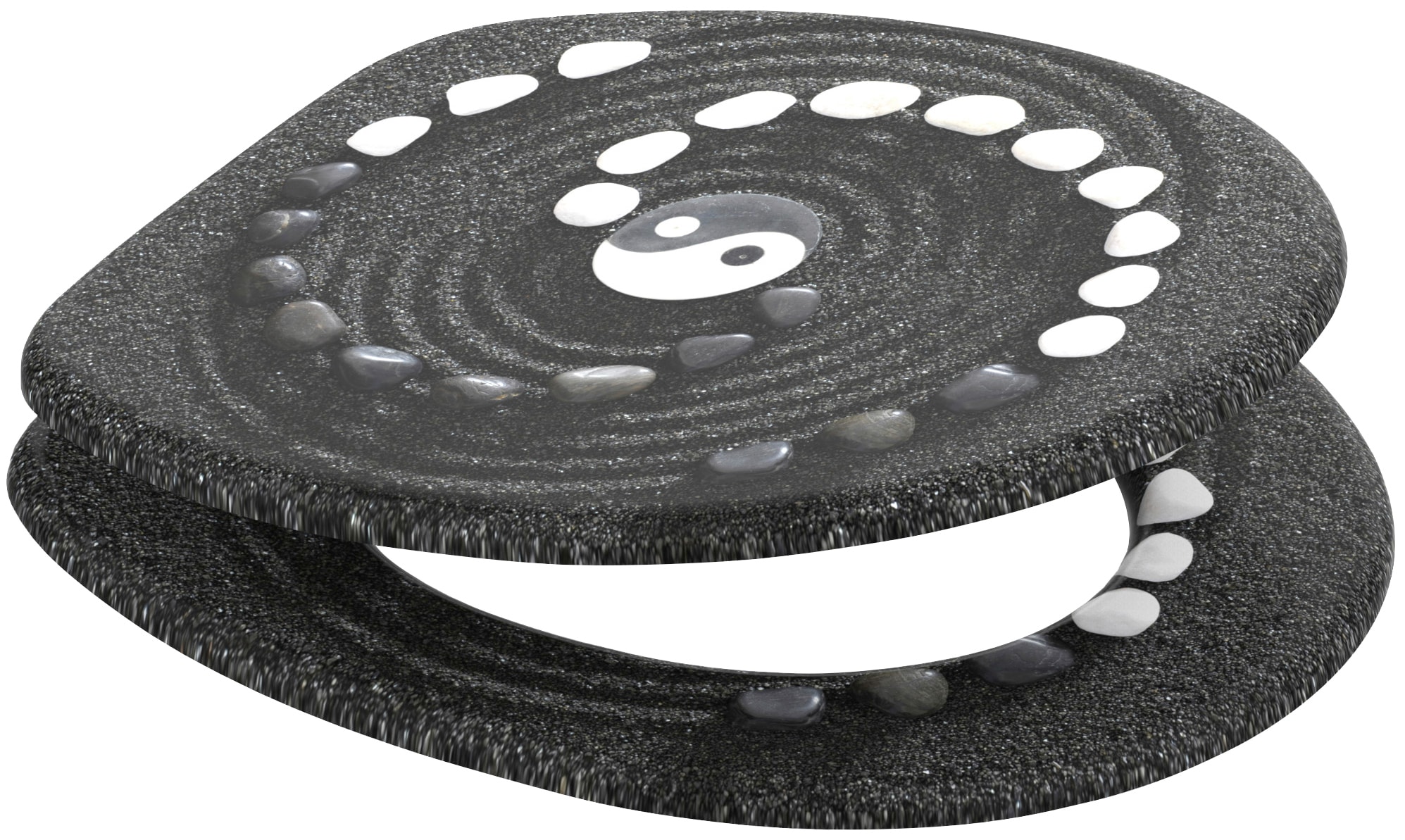 Sanilo WC-Sitz »Yin Yang« mit Absenkautomatik, BxL: 37,7 x 42,0 - 47,0 cm