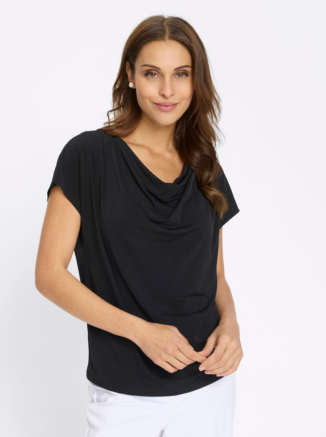 Lady Wasserfallshirt »Wasserfallshirt« 1 tlg.