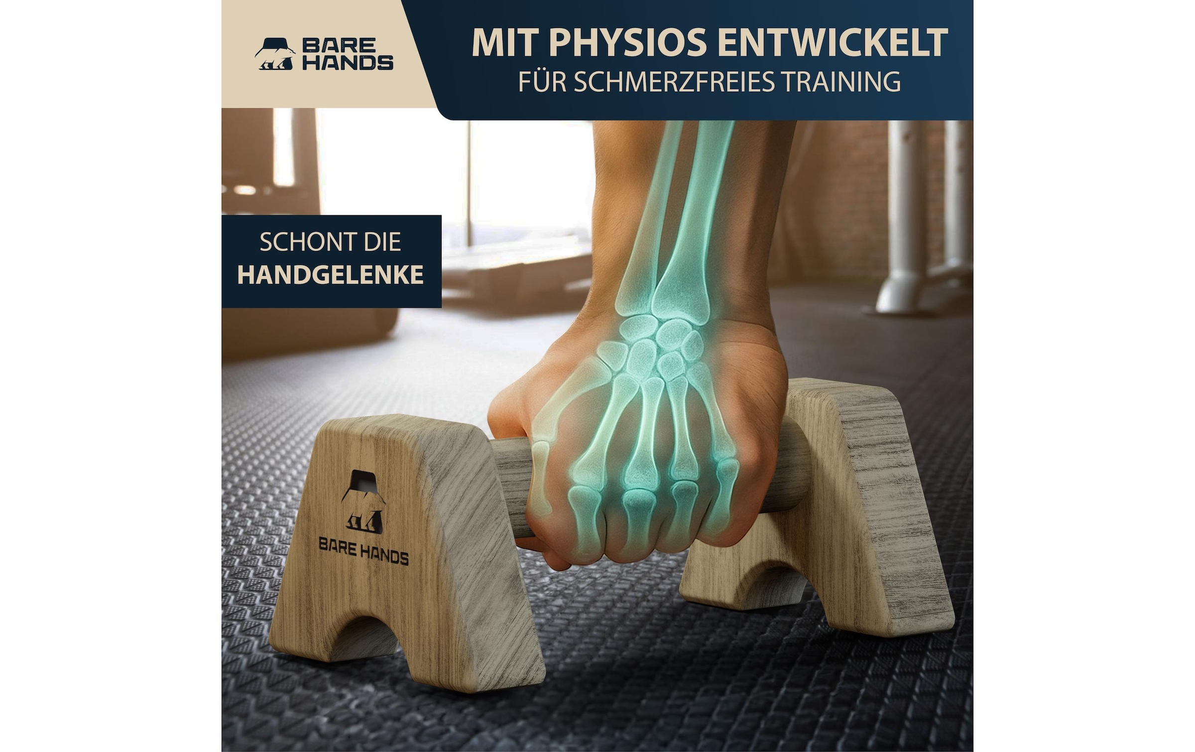   Poignées de pompes »Bare Hands Gr. S«