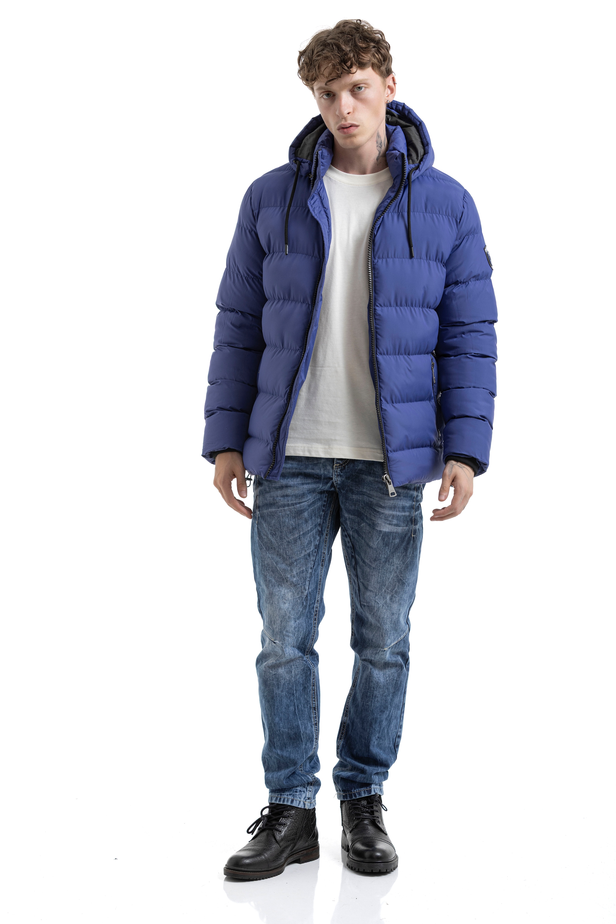 Cipo & Baxx Steppjacke mit Kapuze