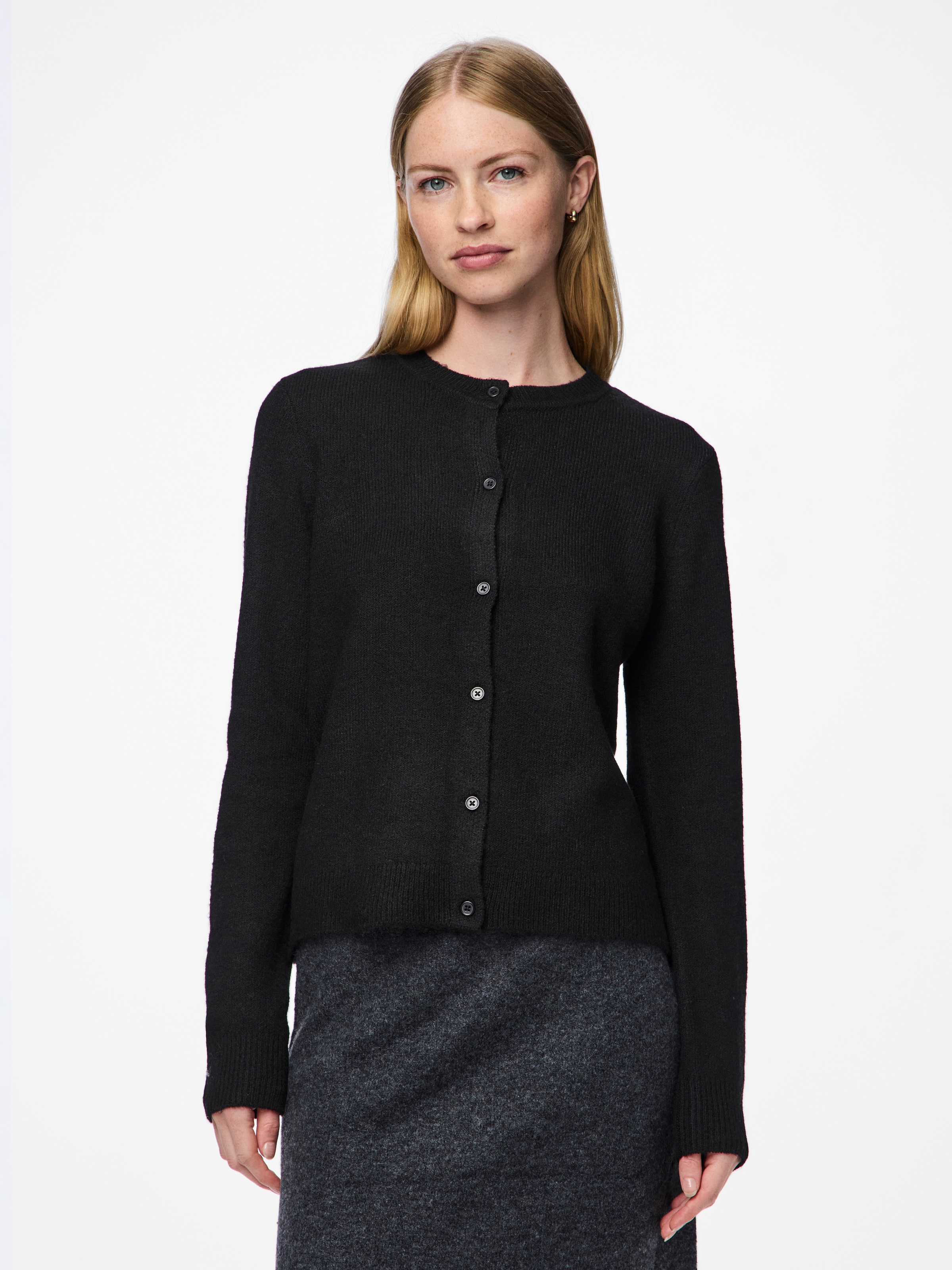 pieces Veste en tricot »PCMALOU LS KNIT CARDIGAN NOOS BC« Materialmix, slim fit