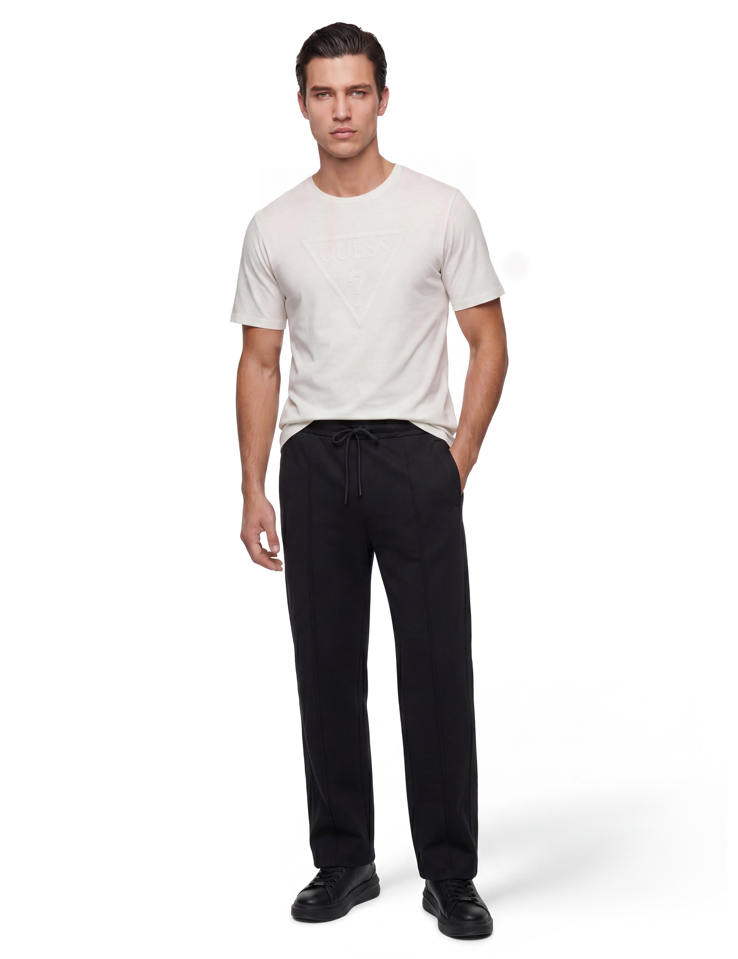 Guess Jogginghose »THOR«  mit seitlichem Logoschriftzug, Regular Fit, Baumwoll-Mix