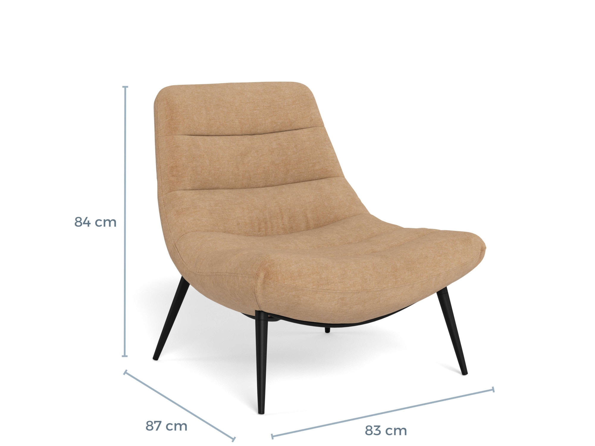 ACTONA GROUP Chaise rembourrée »Milford, Sessel, Polsterstuhl'« () chaise, palissandre, rembourrée, 83x87x84cm