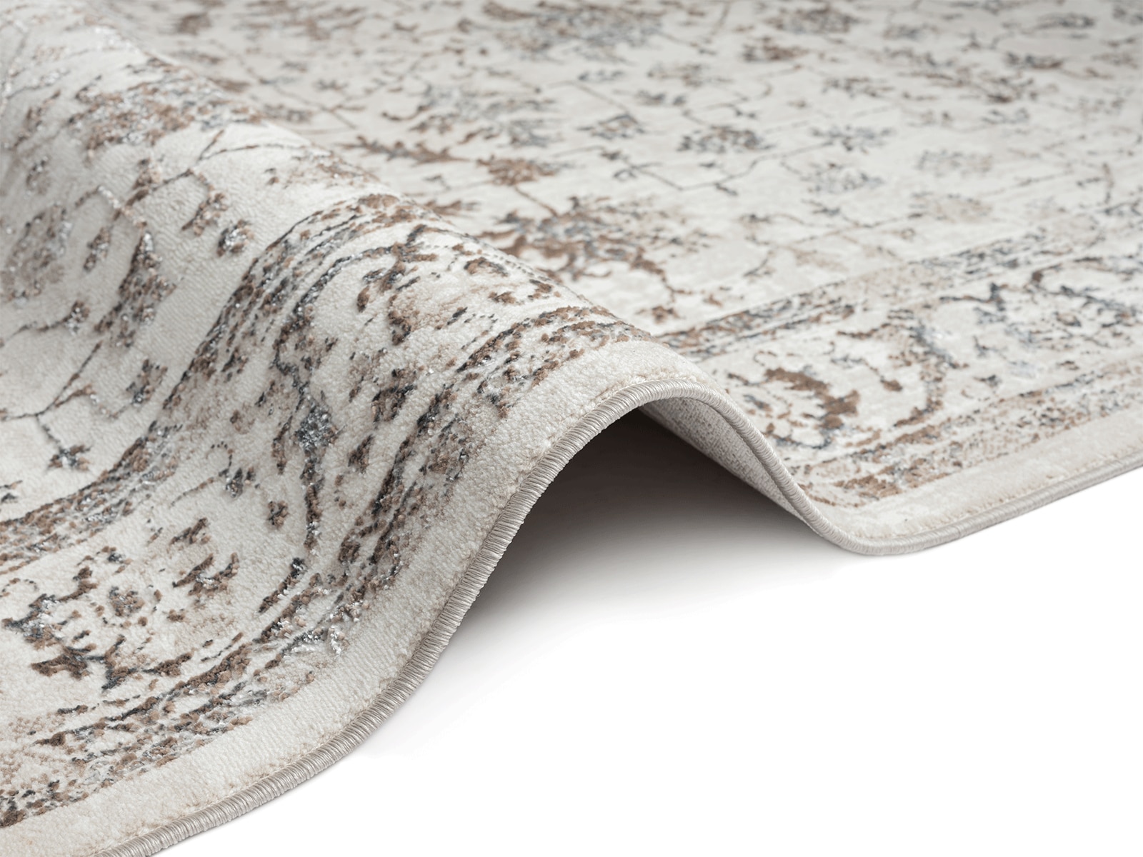 the carpet Tapis »Mila« Rectangulaire 8 mm Höhe moderner Wohnzimmer Teppich elegant glänzender Flor