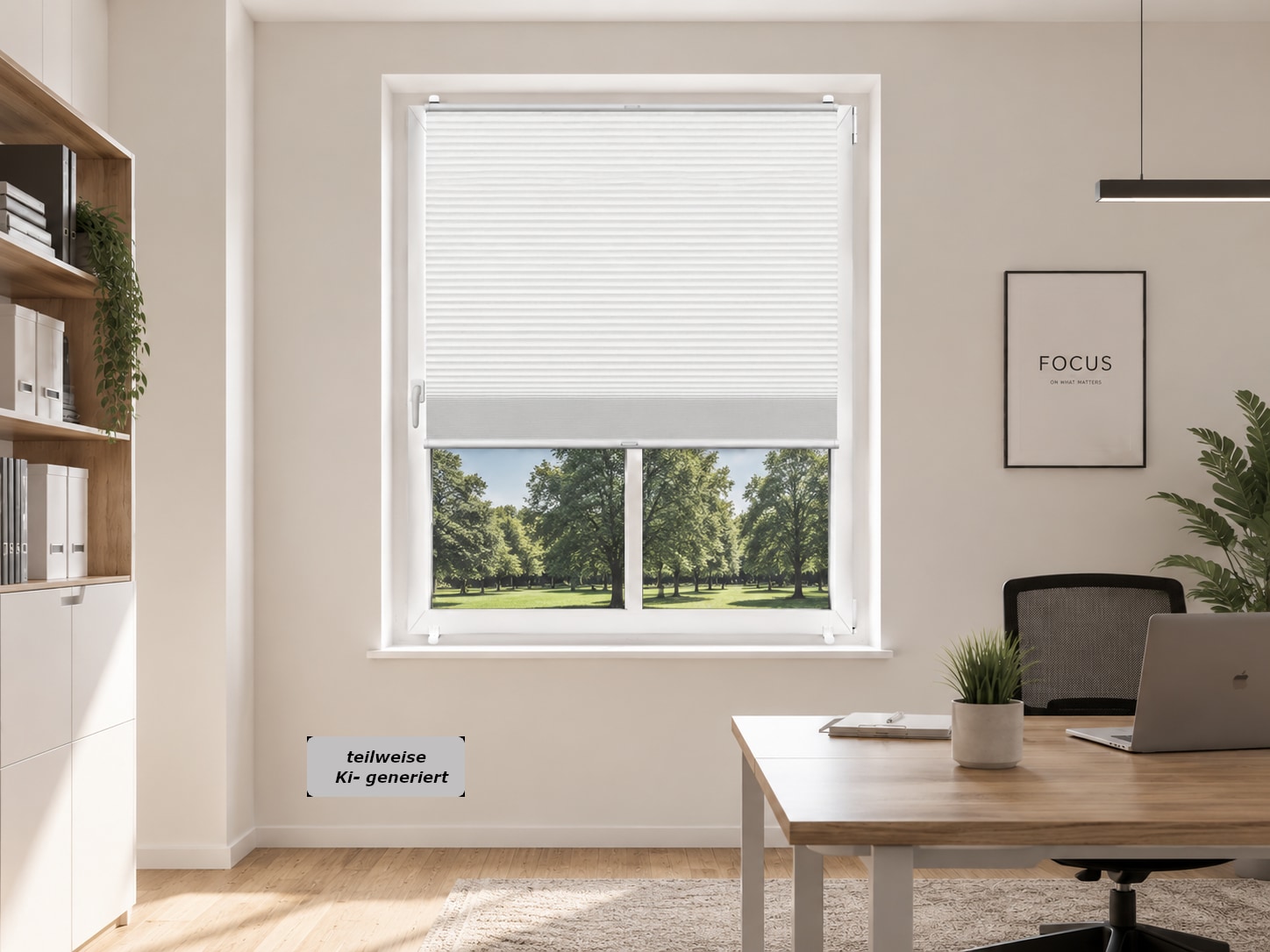 indeko Plissé en nid d'abeille »Indeko Simply Fix weiss, ohne Bohren, abdunkelnd, blickdicht« obscurcissant Aucun perçage requis suspendu librement