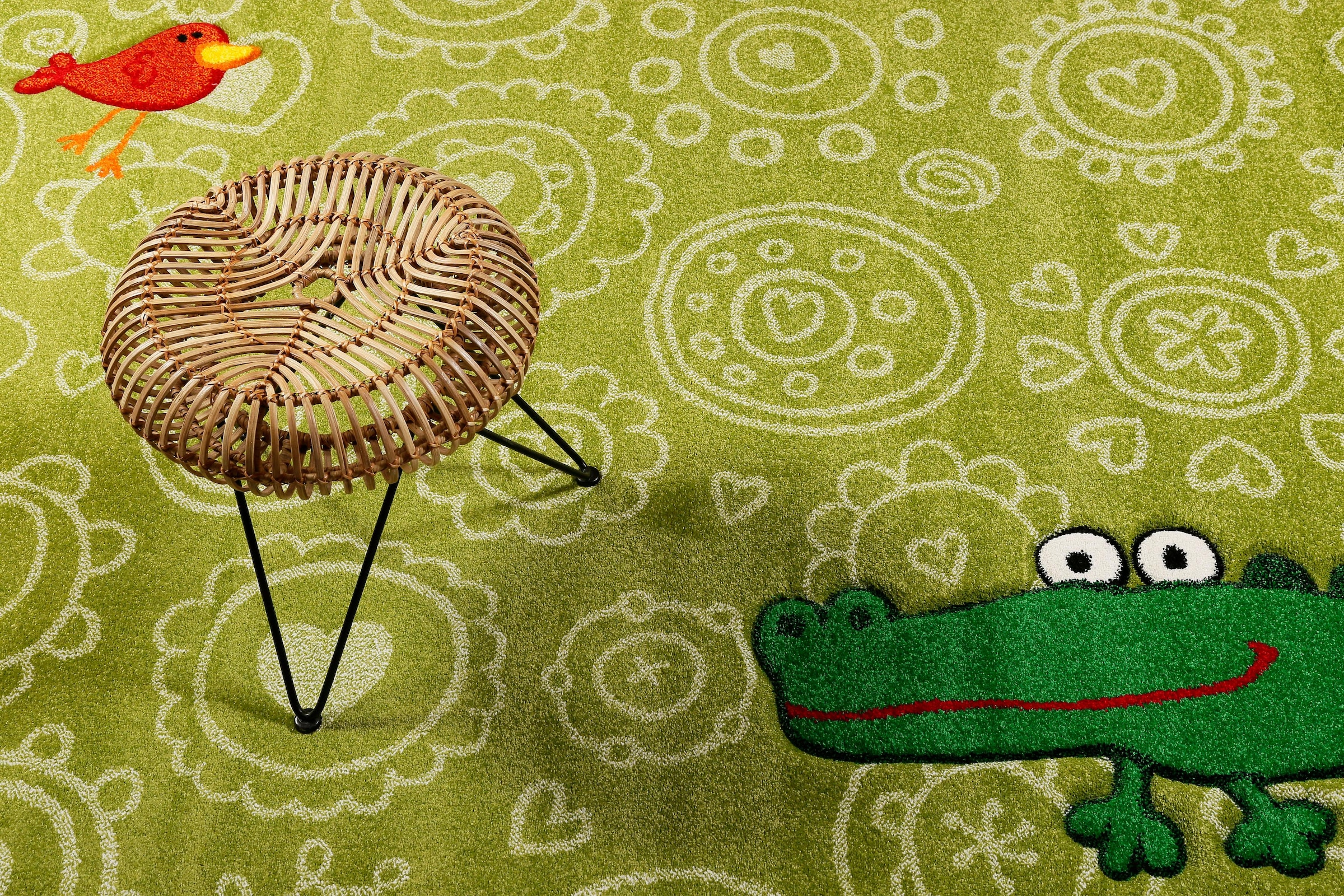 Sigikid Kinderteppich »Crocodile« rechteckig 13 mm Höhe