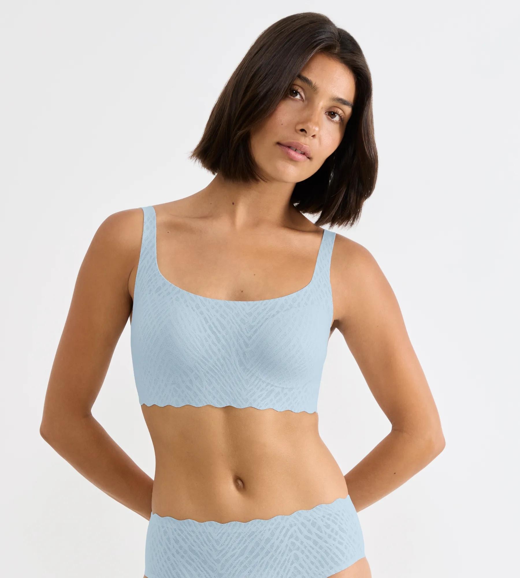 sloggi Bustier »ZERO Feel Bliss Top« unsichtbar mit Spitzenoptik