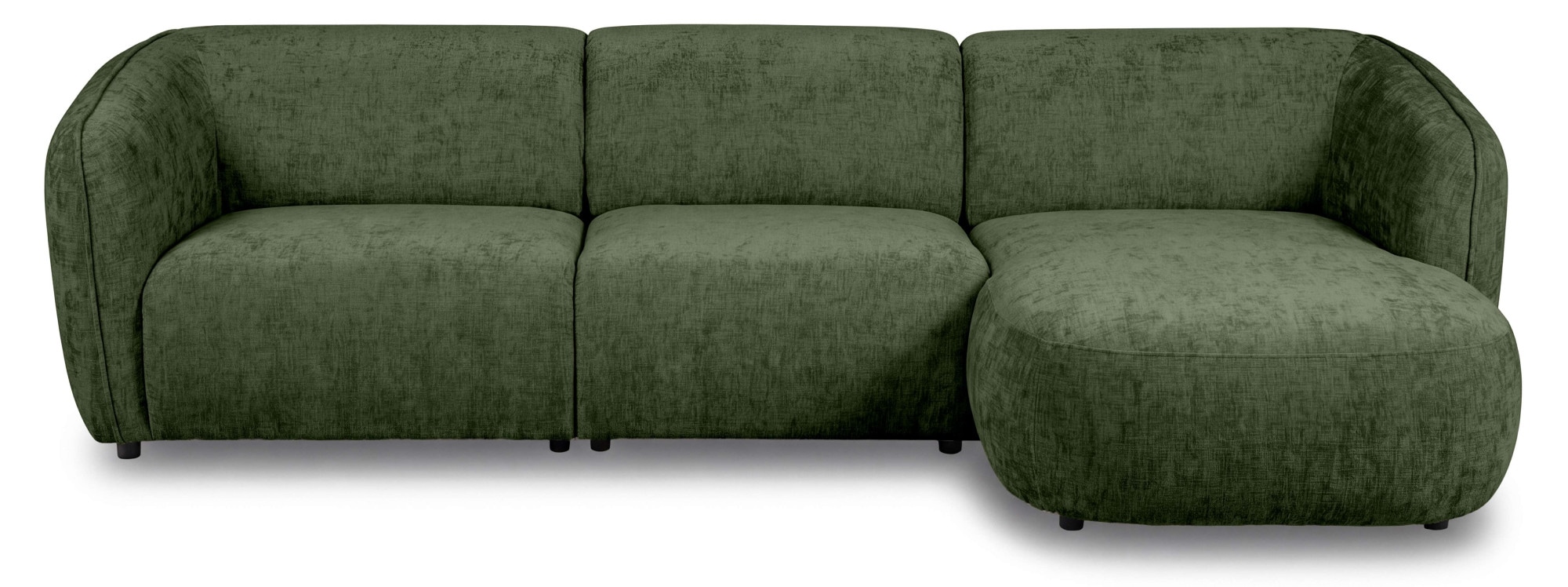 Home affaire Canapé d'angle »OSTRUP Rundsofa, L-Form, Naturtöne, Boucle oder Chenille« largeur 280 cm, forme organique avec courbes douces