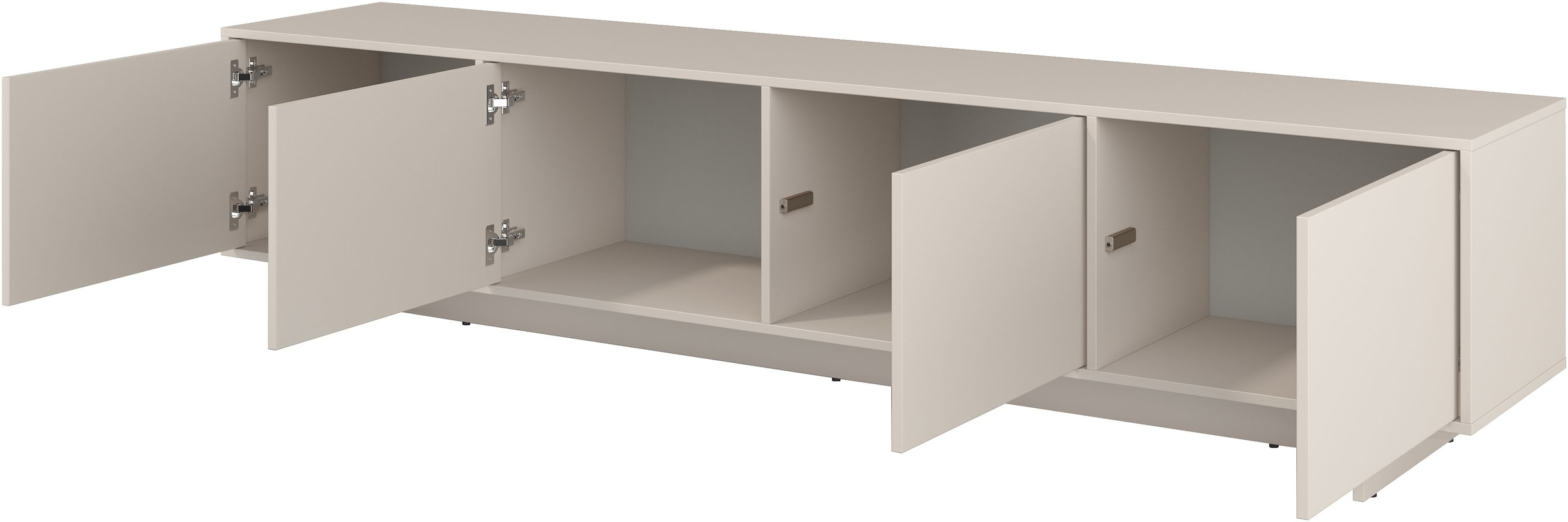 GOODproduct Lowboard »Tatami, Modernes griffloses TV-Board, Breit 220,50cm, TV-Schrank« TV-Schrank, TV-Board mit viel Stauraum, push-to-open-Funktion
