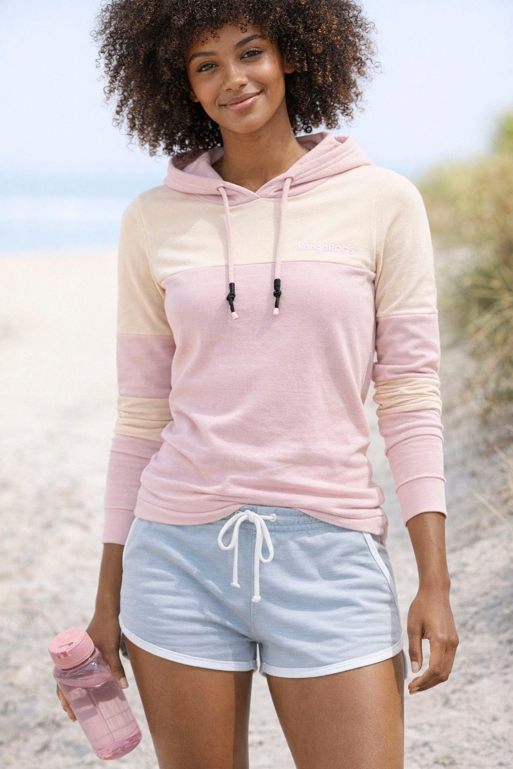 KangaROOS T-shirt à capuche mit Colorblock