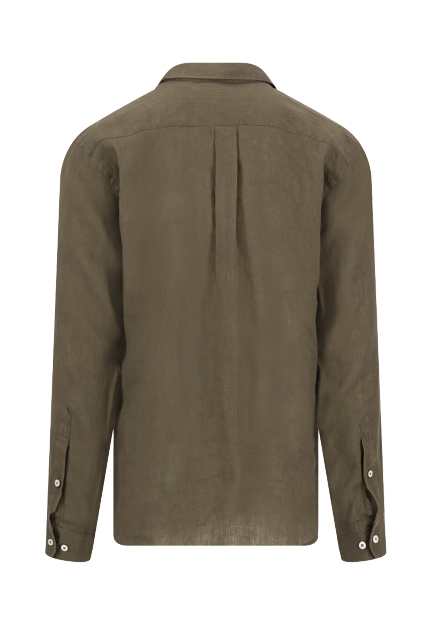 FYNCH-HATTON Chemise en lin mit Logo Stickerei