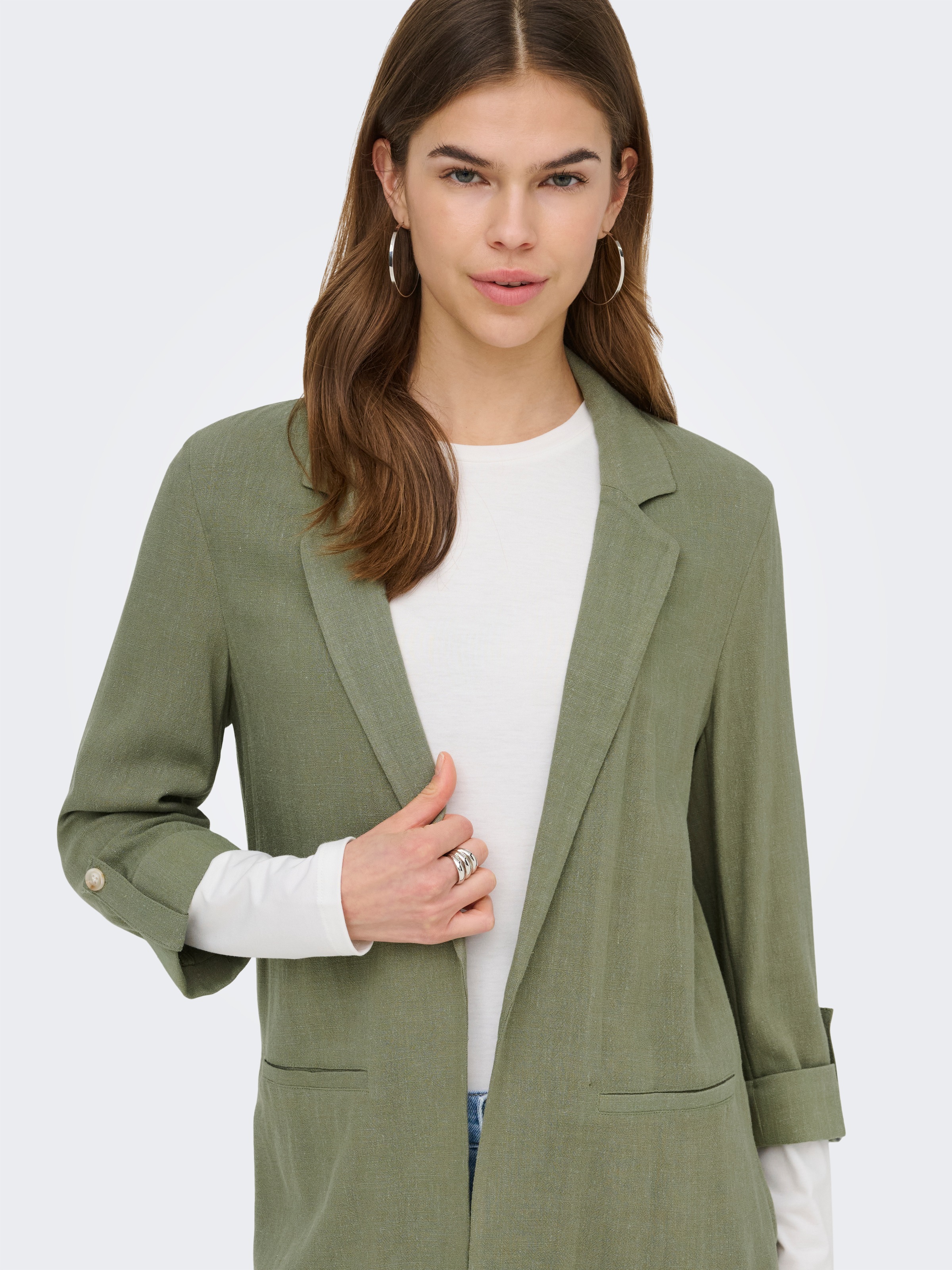 ONLY Blazer long »ONLSIESTA 3/4 OPEN LIN BL BLAZE TLR NOOS«