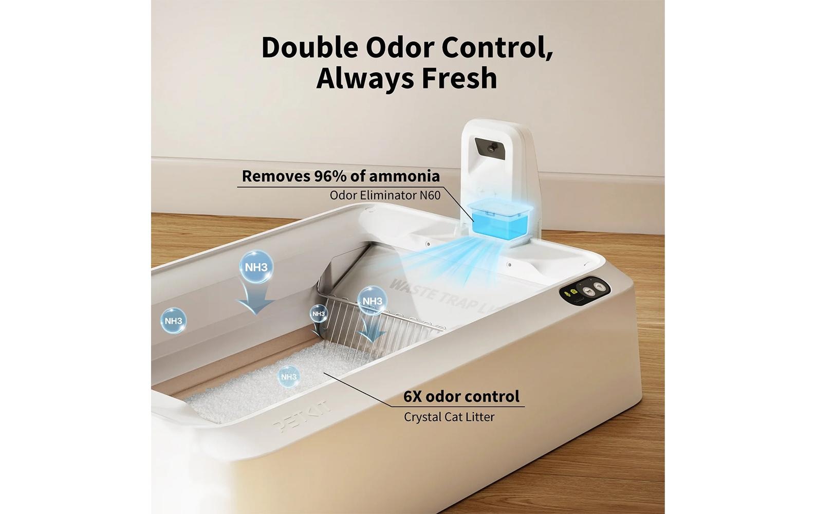 PETKIT Katzentoilette »Purobot Crystal Duo, selbstreinigend«