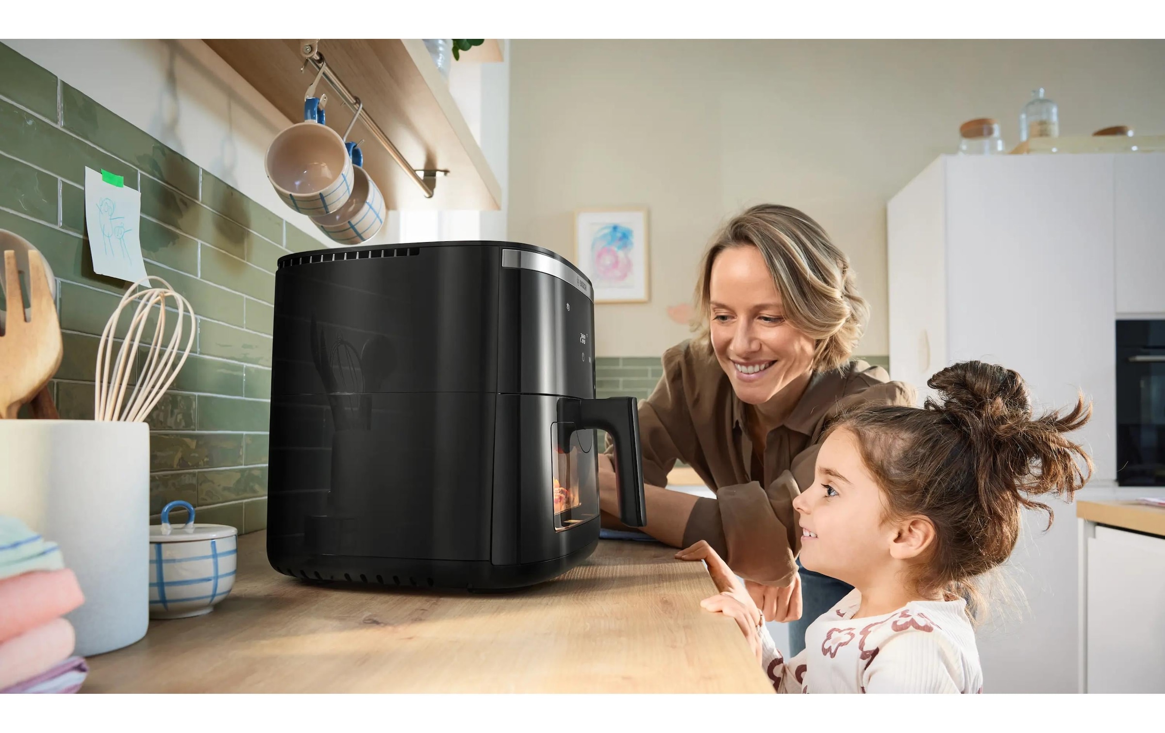 BOSCH Heissluftfritteuse »Serie 6 MAF671B1 7,2 l« 1800 W Fritteuse mit Sichtfenster