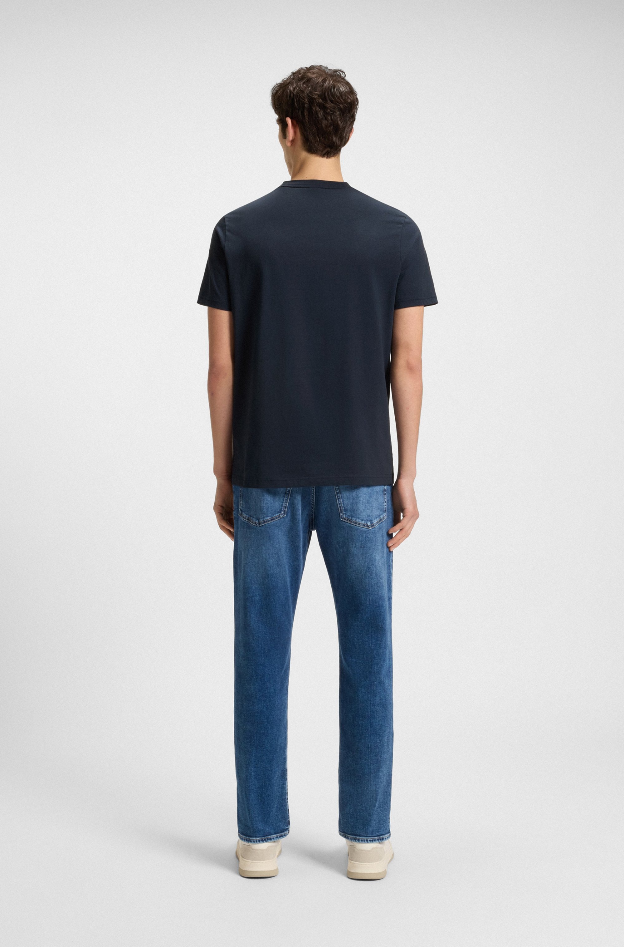 BOSS ORANGE T-Shirt »Thinking« 1 Stk. Rundhalsausschnitt, Regular Fit, grosser Logodruck