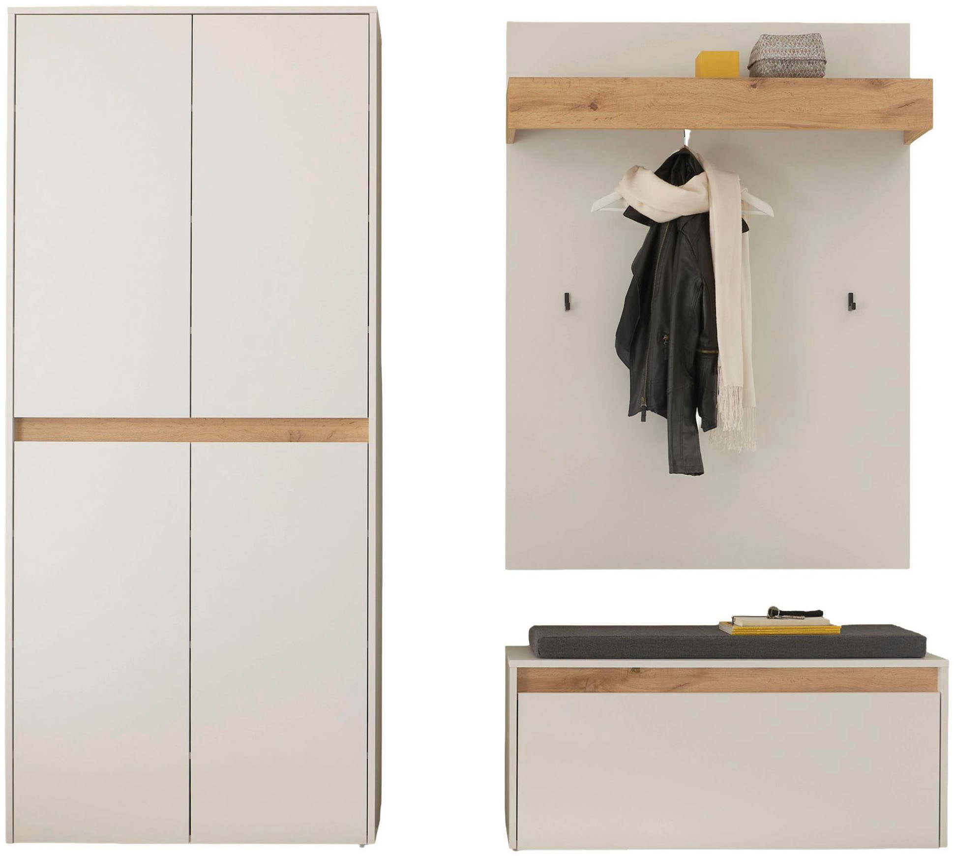 INOSIGN Ensemble de vestiaires »City/Giron, moderne Garderobe, viel Stauraum, ca. 40 Schuhe« Set, 3 cuis tlg.