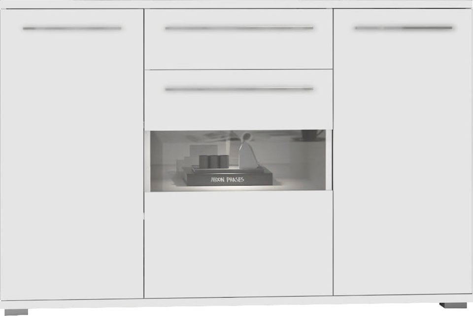 PLACES OF STYLE Kommode »Piano« (H/B/T): 97,4/150/45,2cm,  UV lackiert, Soft-Close Funktion