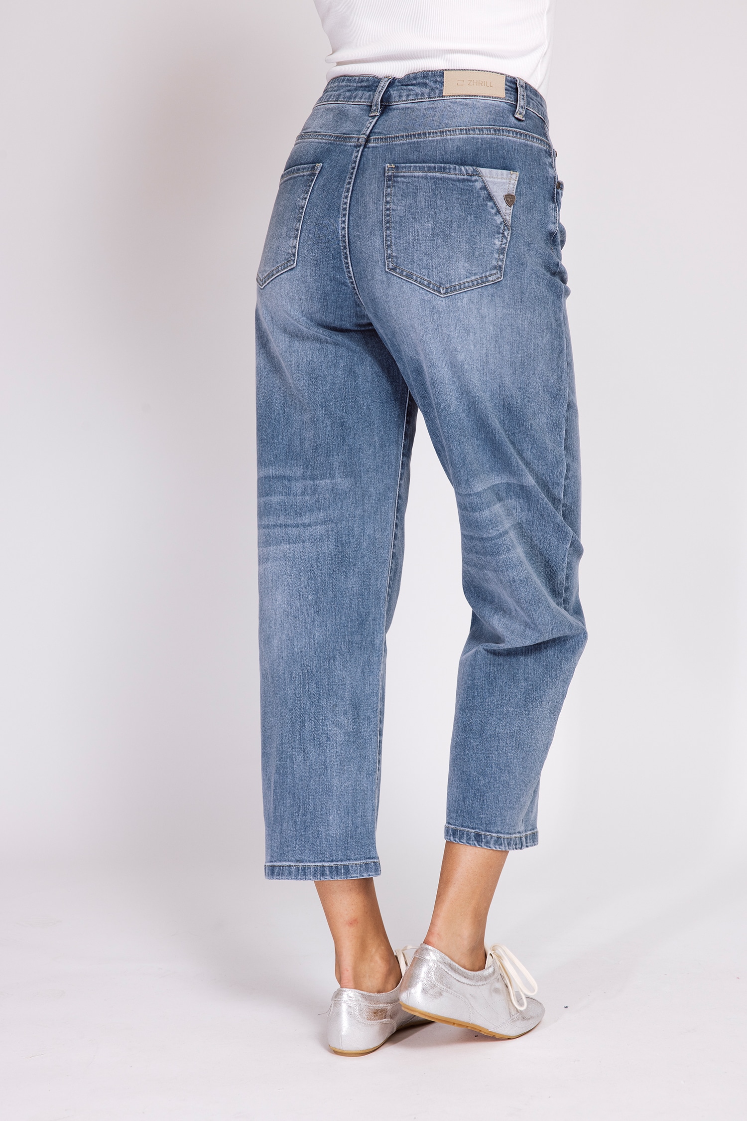 Zhrill 7/8-Jeans »IZA« bequeme Passform, gerade Beinform, 7/8-Länge, mit Animal-Print