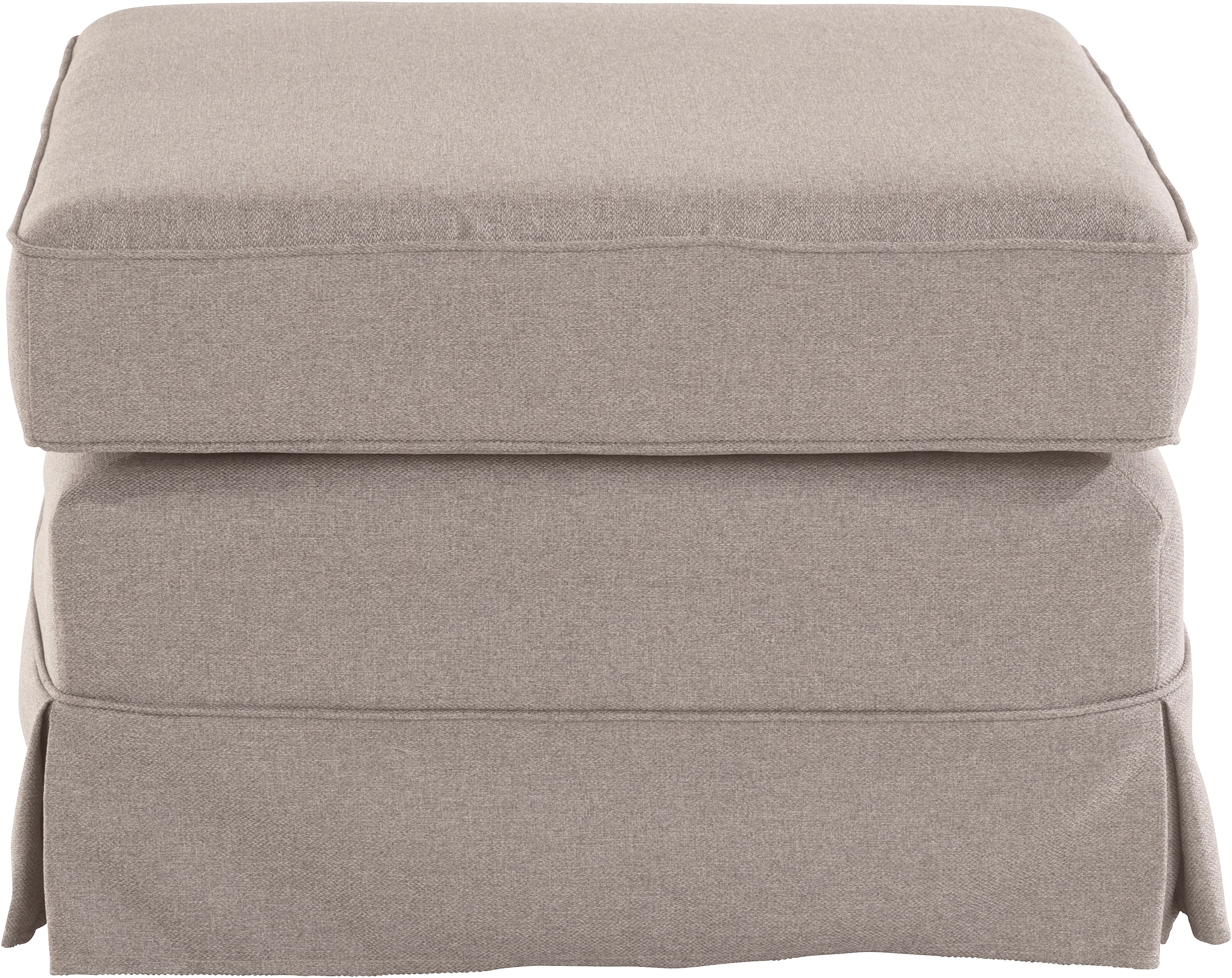 Home affaire Tabouret rembourré »Shadmoor« Hussenoptik, in uni oder mit Blumendruck, passend zur Shadmoor-Serie