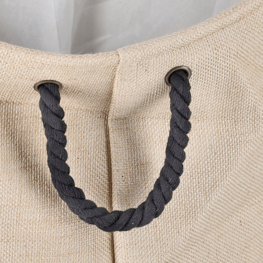 Zeller Present Sac à linge »Natural« 2 praktische Griffe, natürliche Juteoptik