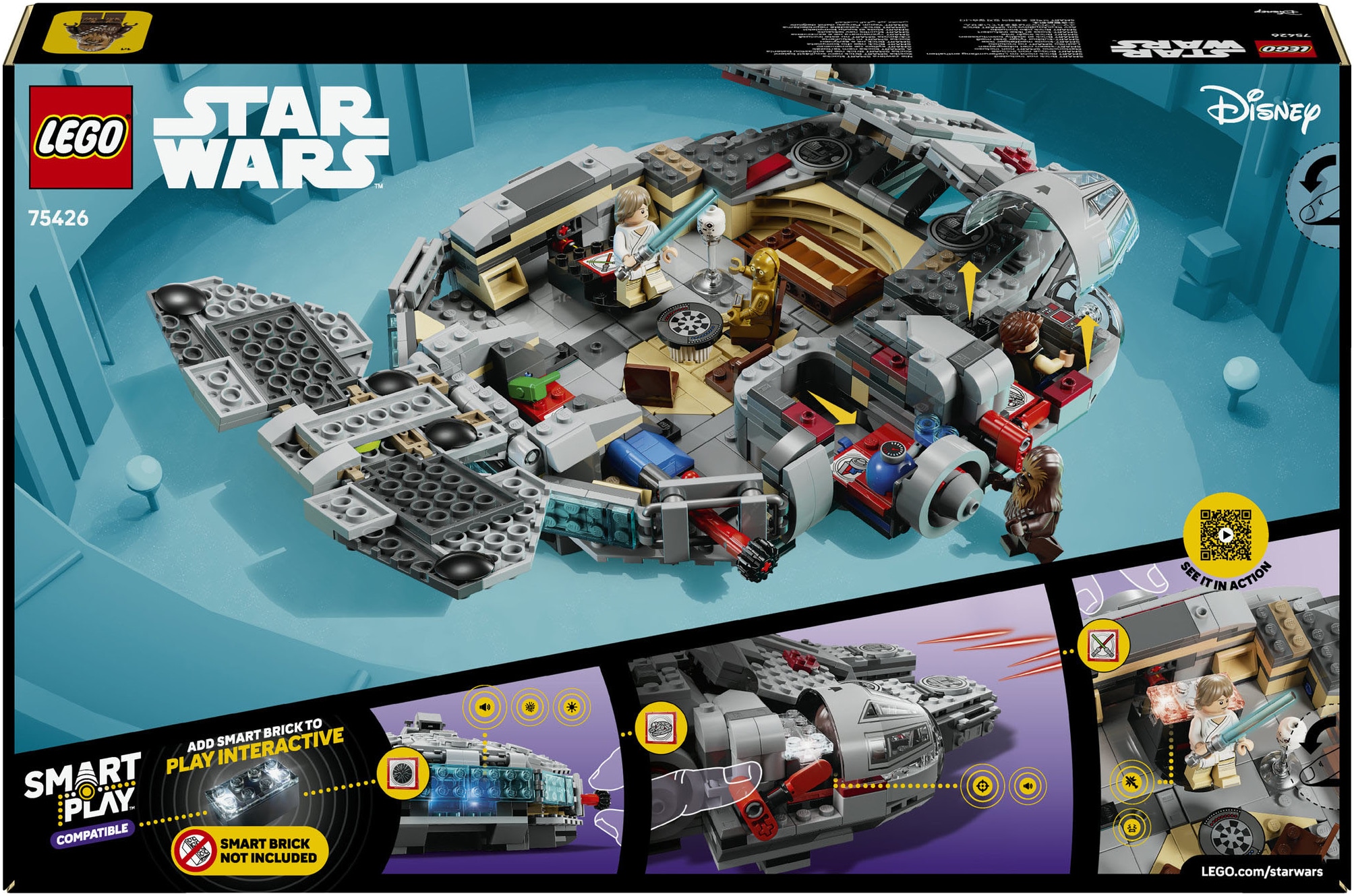 LEGO® Pions de construction »SMART Play: Millennium Falke (75426), LEGO Star Wars ™« Mit SMART Brick kombatibel (nicht im Lieferumfang enthalten)