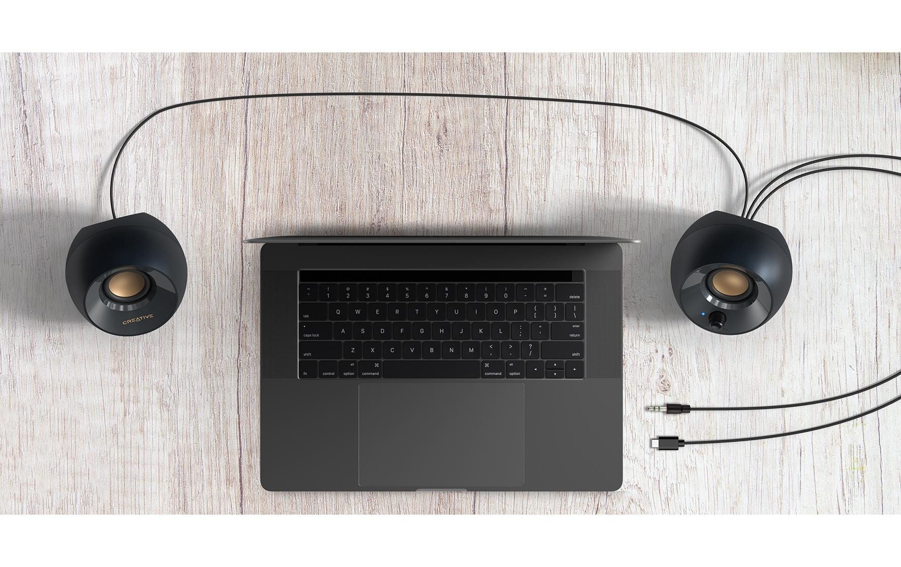 Creative PC-Lautsprecher »Pebble V2« 2.0 ( Lautstärkeregelung 8 W) USB-C