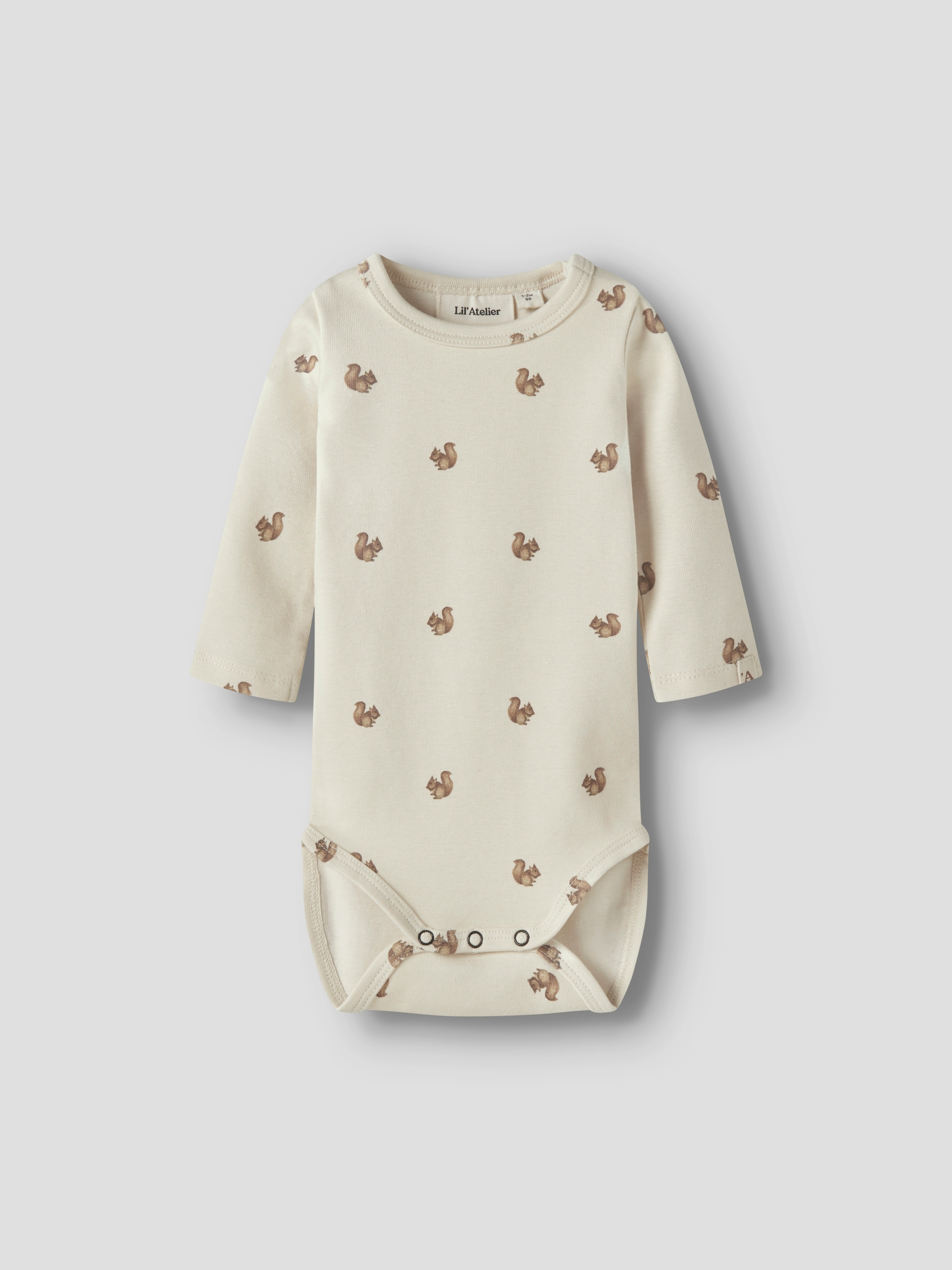 Lil' Atelier Body à manches longues »NBNLAYO KIM LS SLIM BODY LIL NOOS« mélange de coton