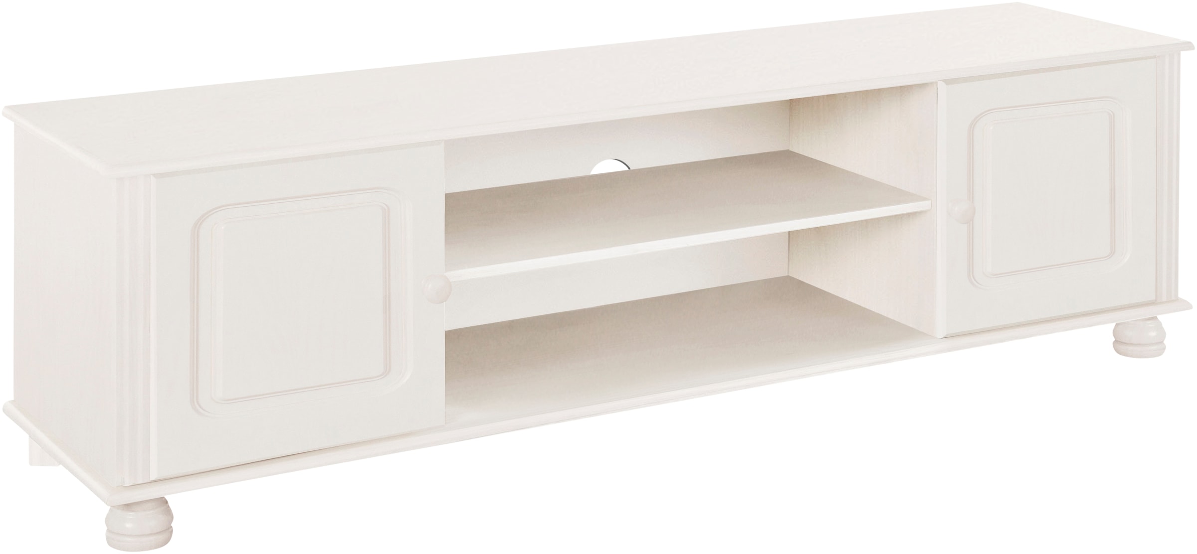 GOODproduct Table basse »Mette« commode avec passage de câbles et une tablette
