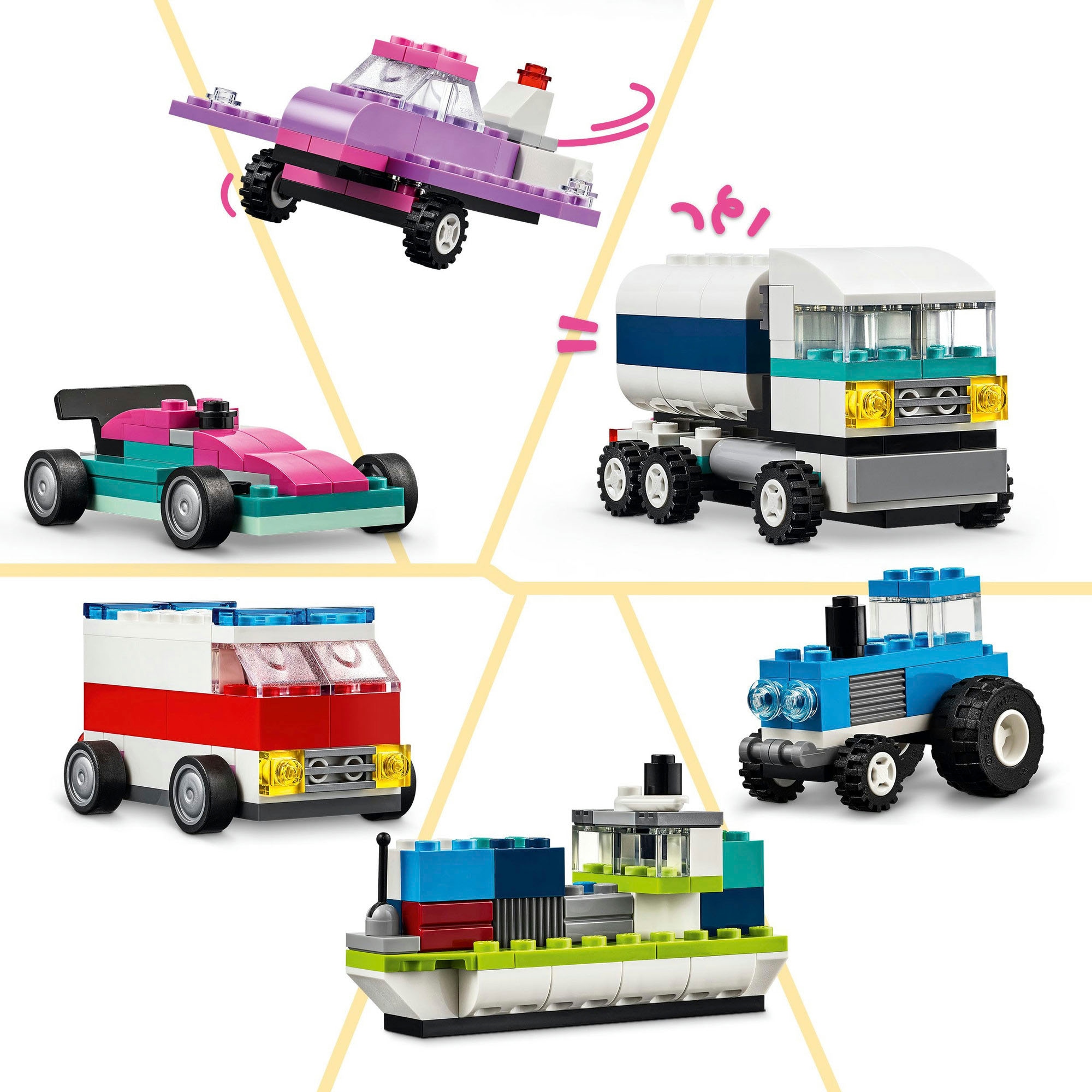 LEGO® Konstruktionsspielsteine »Kreative Fahrzeuge (11036), LEGO Classic« Made in Europe
