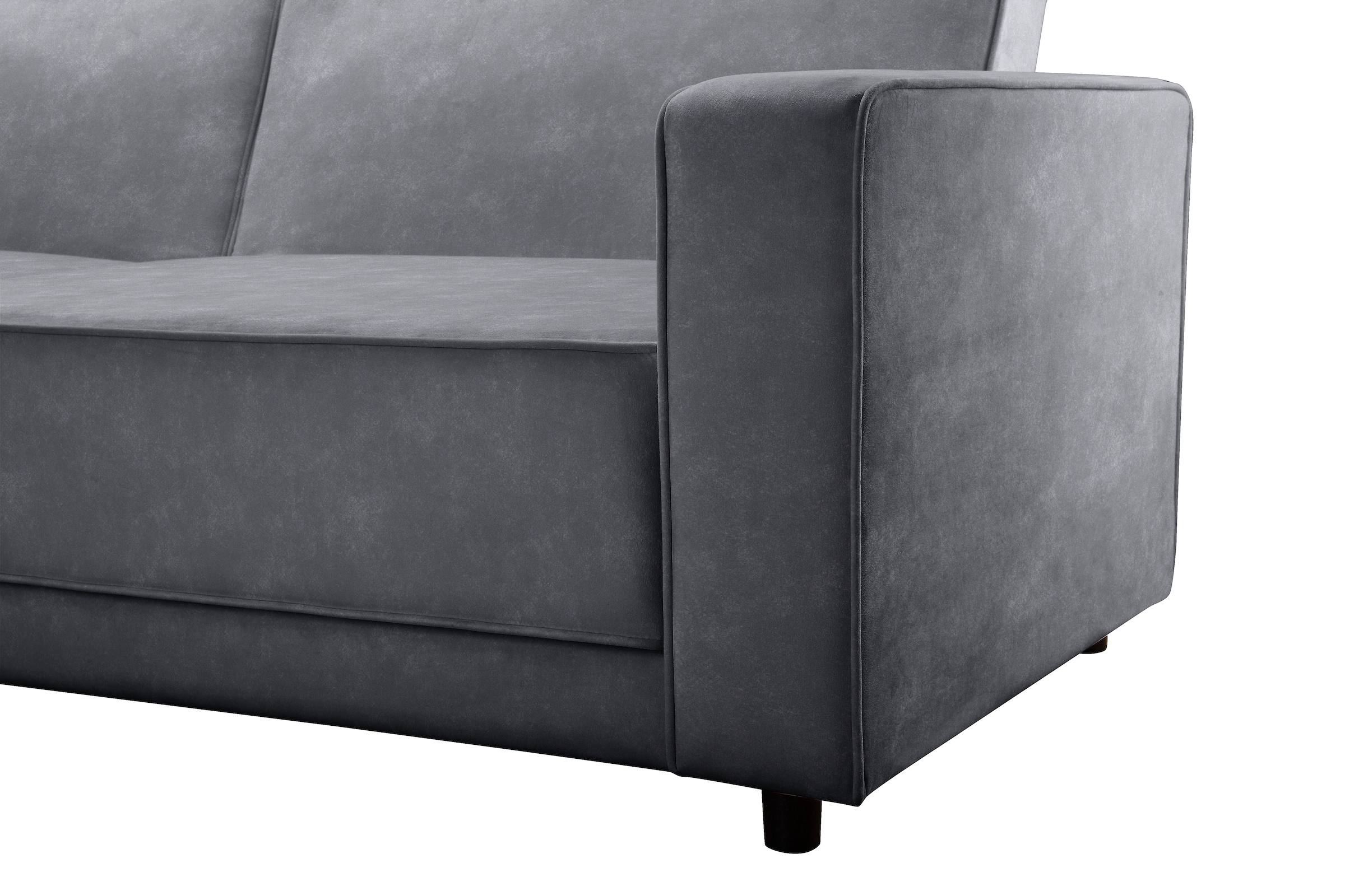 Dorel Home Canapé d'angle »Allie Schlafsofa 230 cm mit Relaxfunktion in der Rückenlehne« Schlaffunktion (108/194,5cm), trendiger Cord o. pflegeleichter Velours