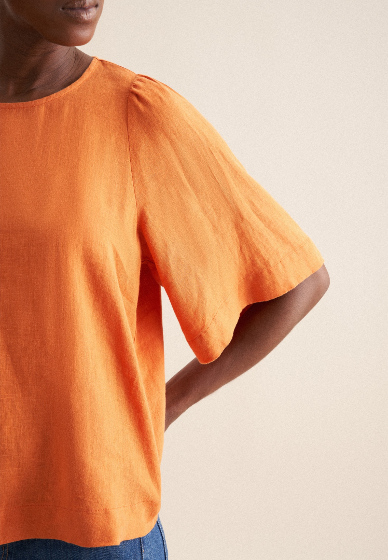 seidensticker Shirtbluse »Schwarze Rose« 1/2 Rundhals Uni