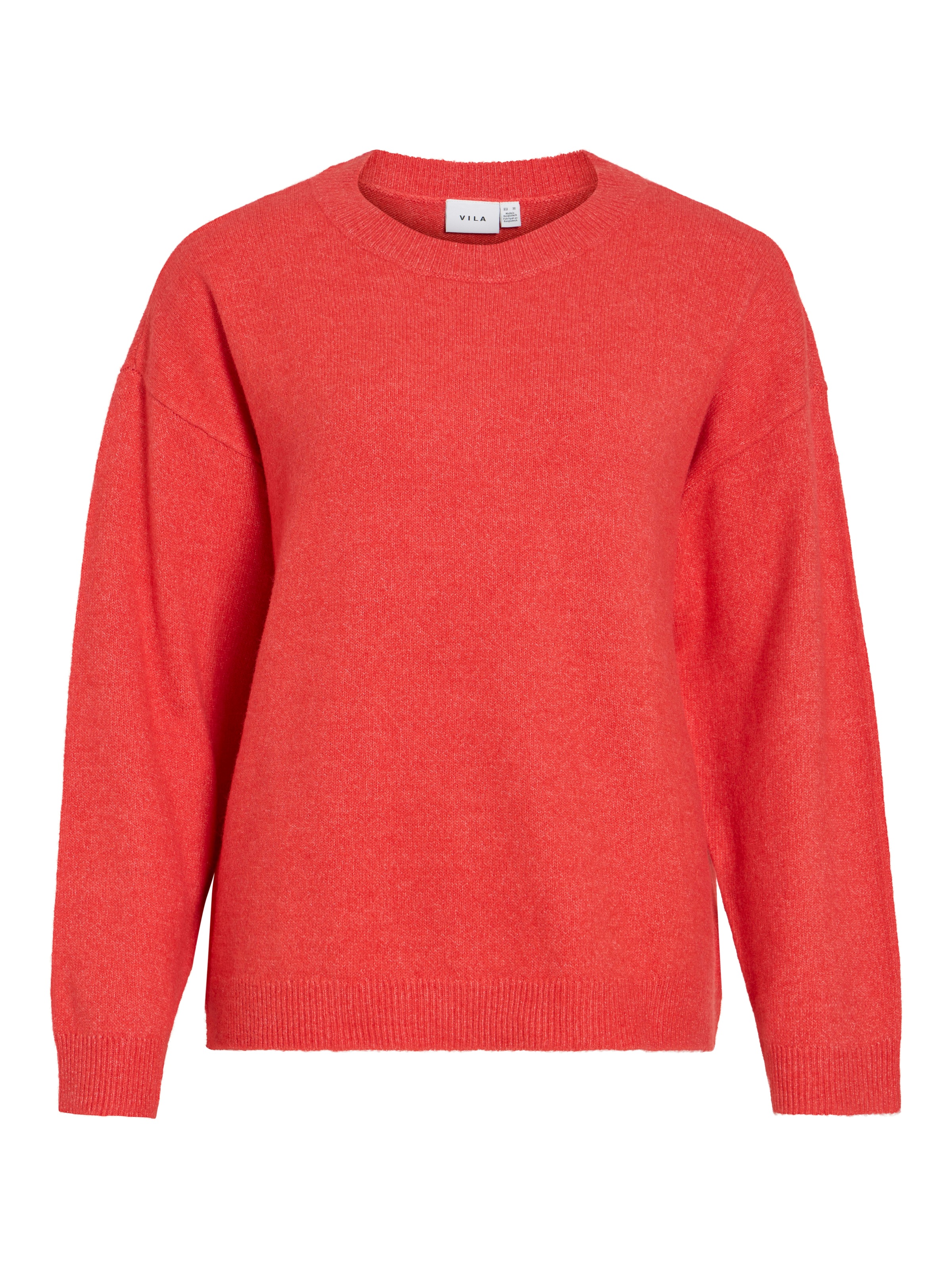 Vila Pull en tricot »VILIGA L/S O-NECK KNIT TOP - NOOS« Materialmix, relaxed fit