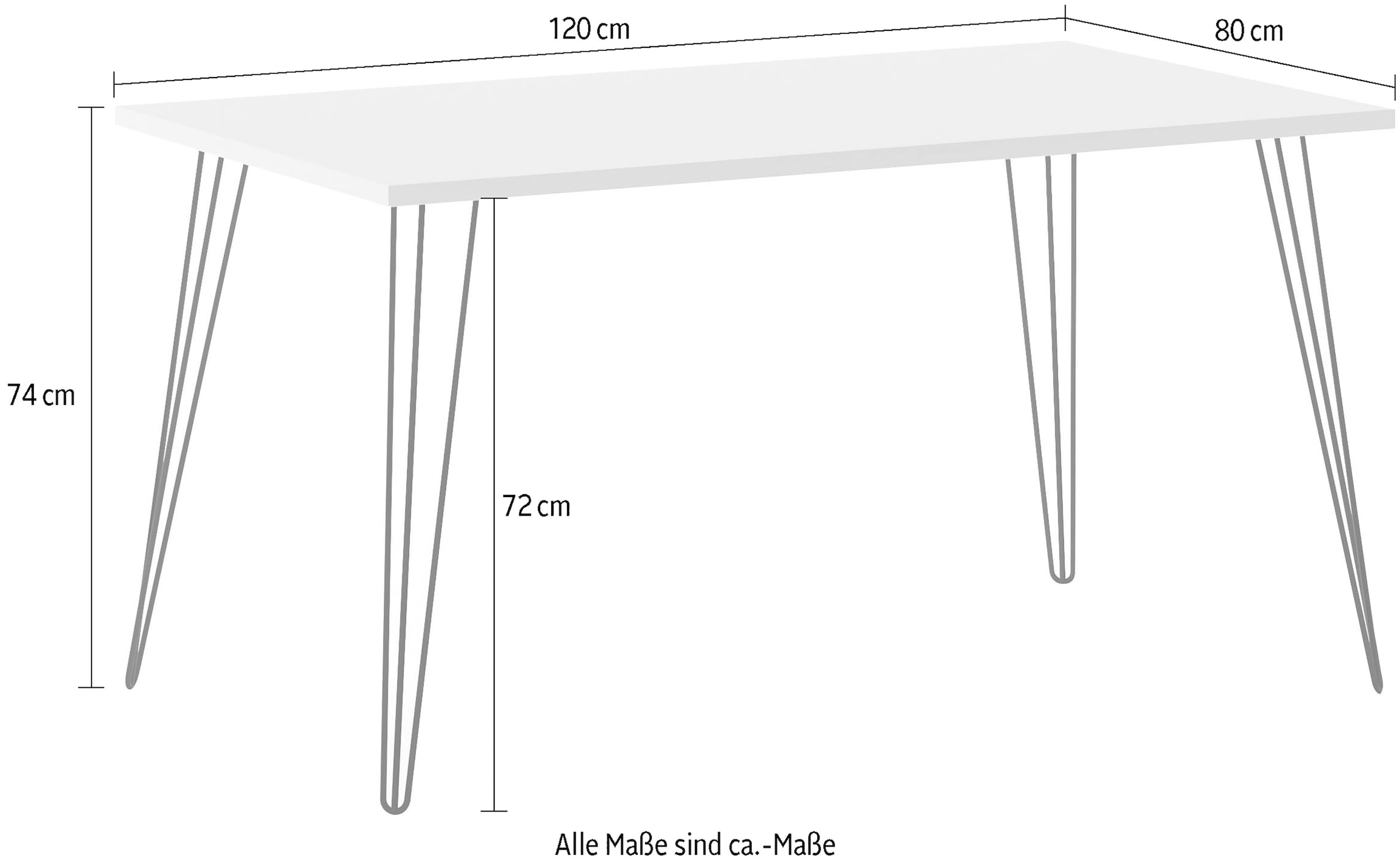 Schildmeyer Ablagetisch »Fynn« Tischbeine aus Metall