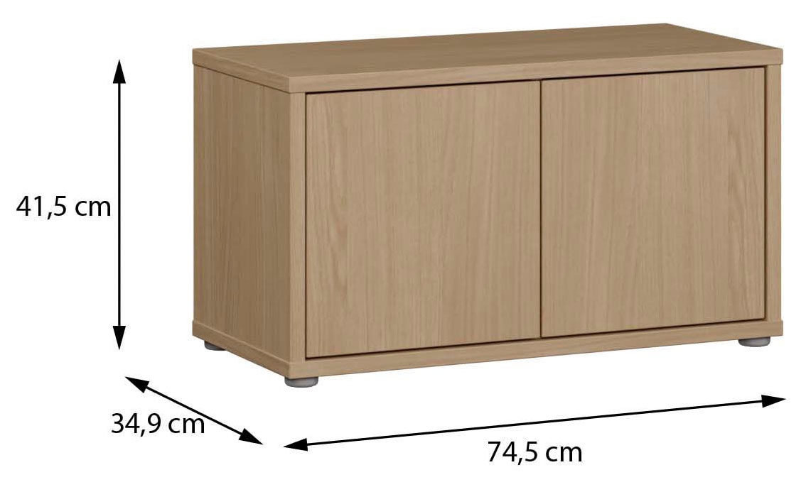 FORTE Banc à chaussures »Alice Springs, Grifflos, 8 Paar Schuhe, Polsterauflage optional« L/H/P 74,5/41,5/34,9 cm, Push to open