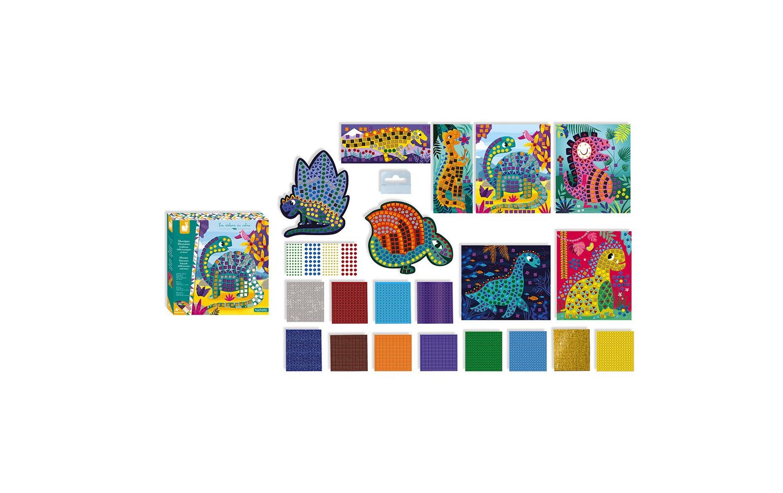 Janod Set créatif »Bastelset Dinosaurier Mosaik«