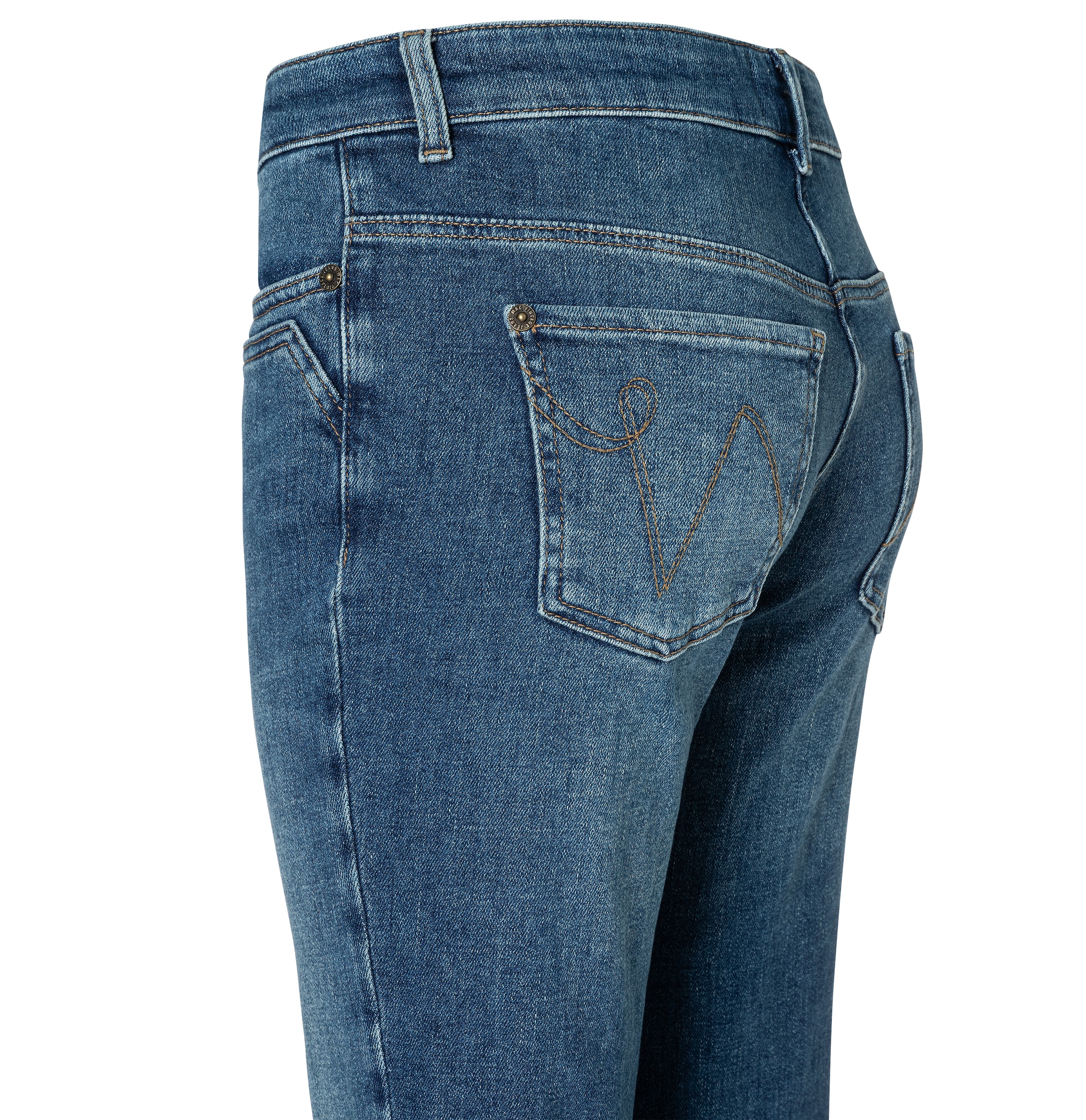MAC Jeans bootcut »DETROIT flared« Aufwendig gearbeitete Details an den Vordertaschen