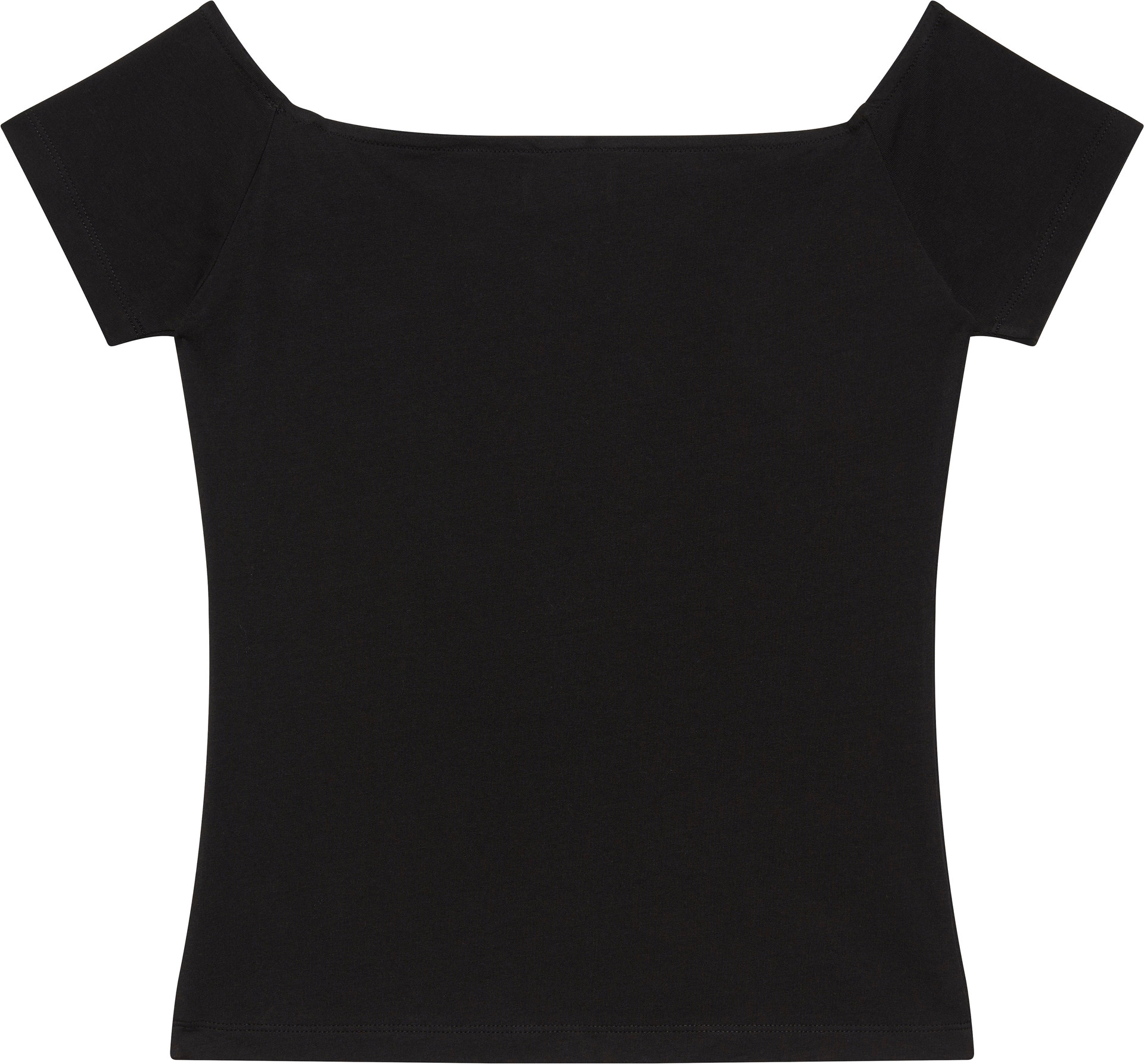 Calvin Klein Jeans Blusentop »MNGRM OFF SHLDR STRT« Mit tiefem Rundhalsausschnitt