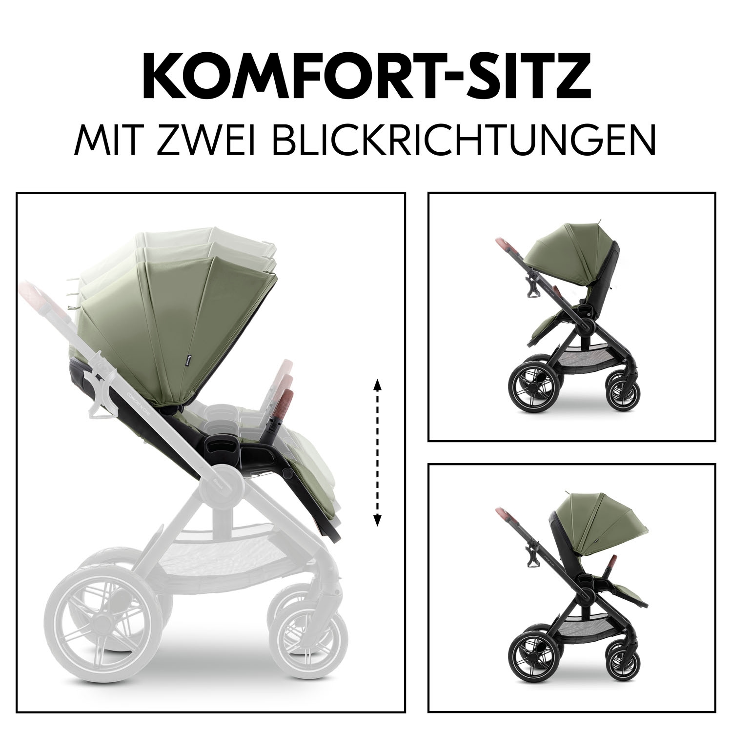 Hauck Kombi-Kinderwagen »Comfort N Care« 22 kg Belastbarkeit bis 22 kg