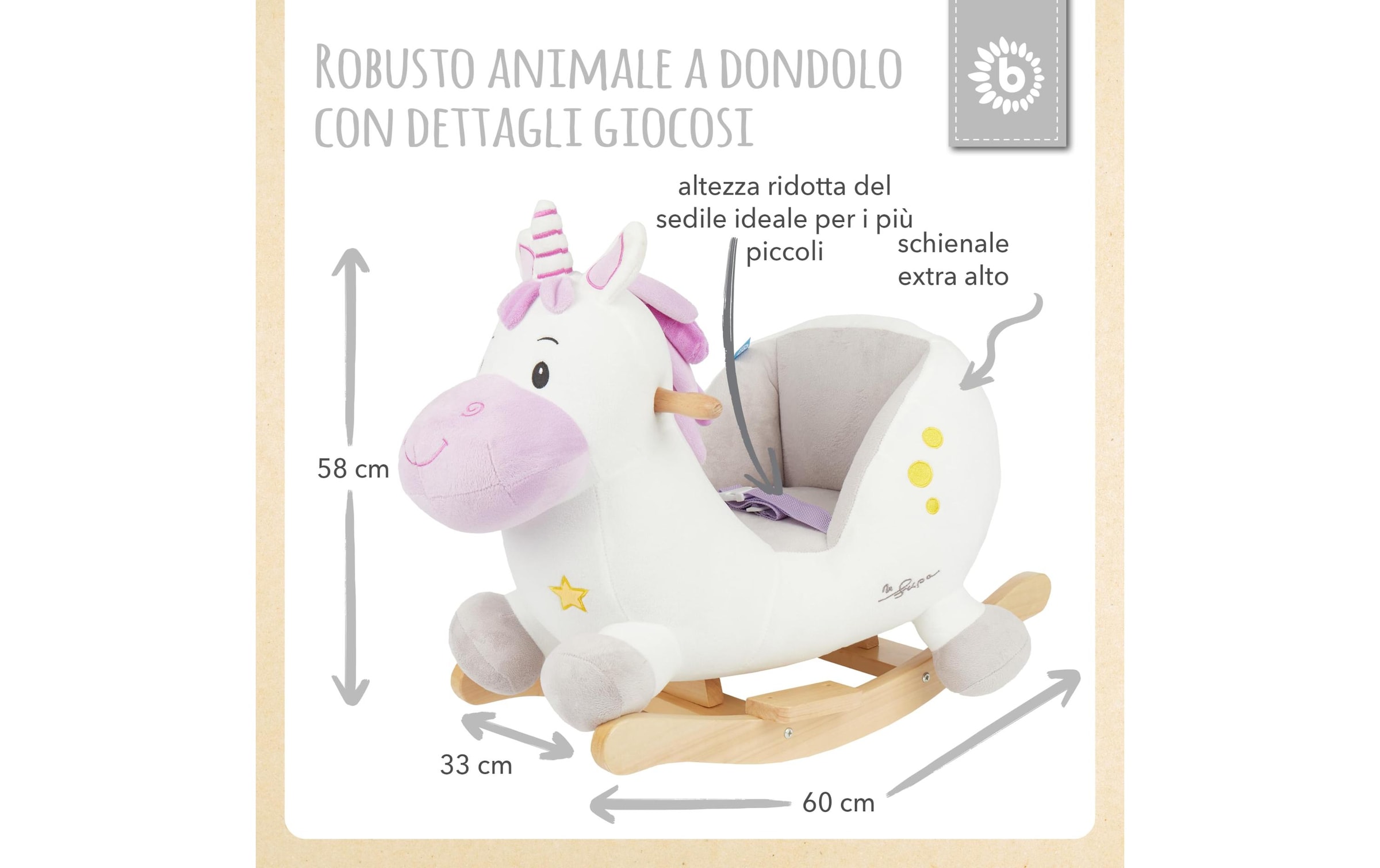 BIECO Schaukelpferd »Einhorn«