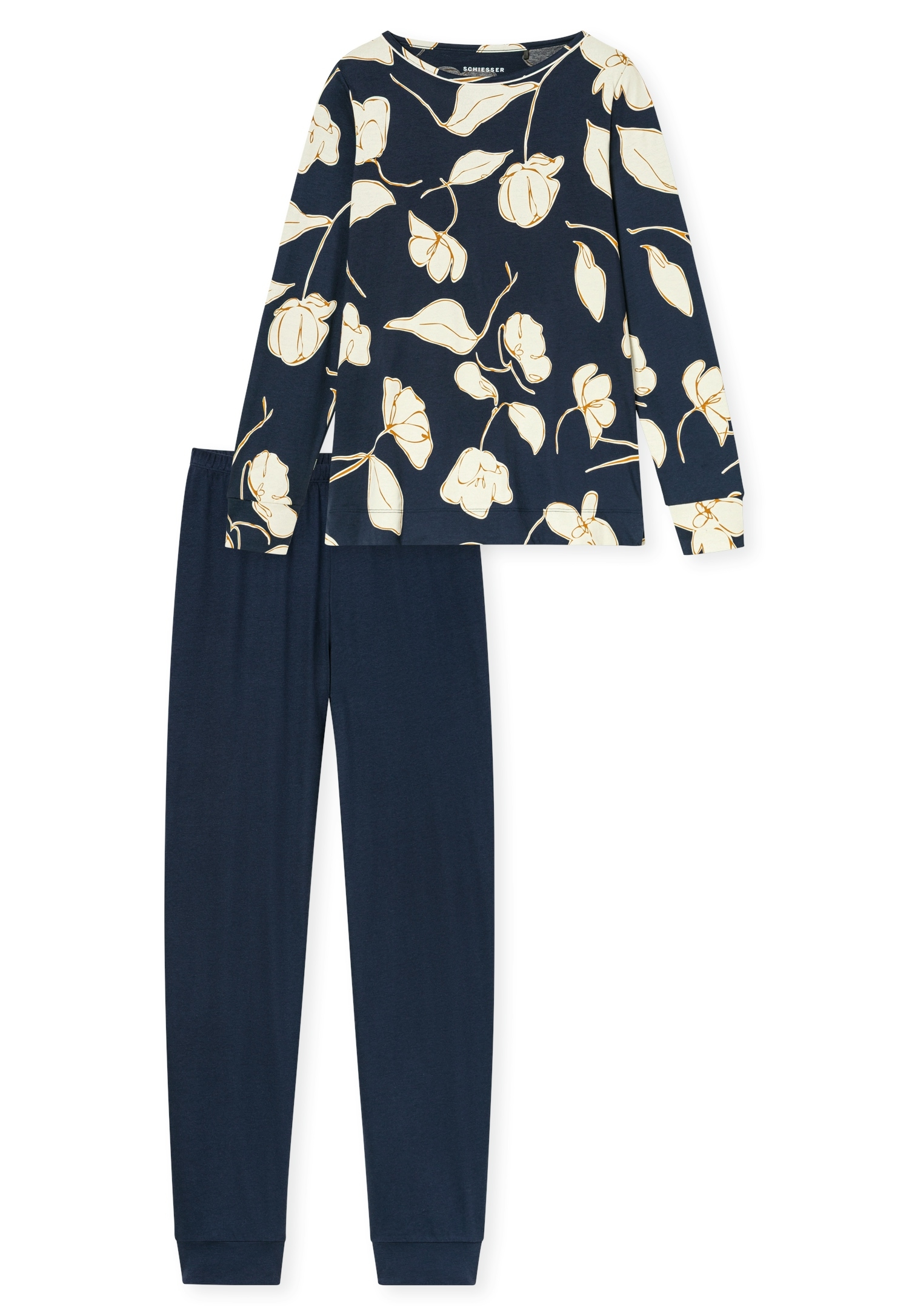 Schiesser Pyjama »Comfort Nightwear« 2 avec encolure ronde
