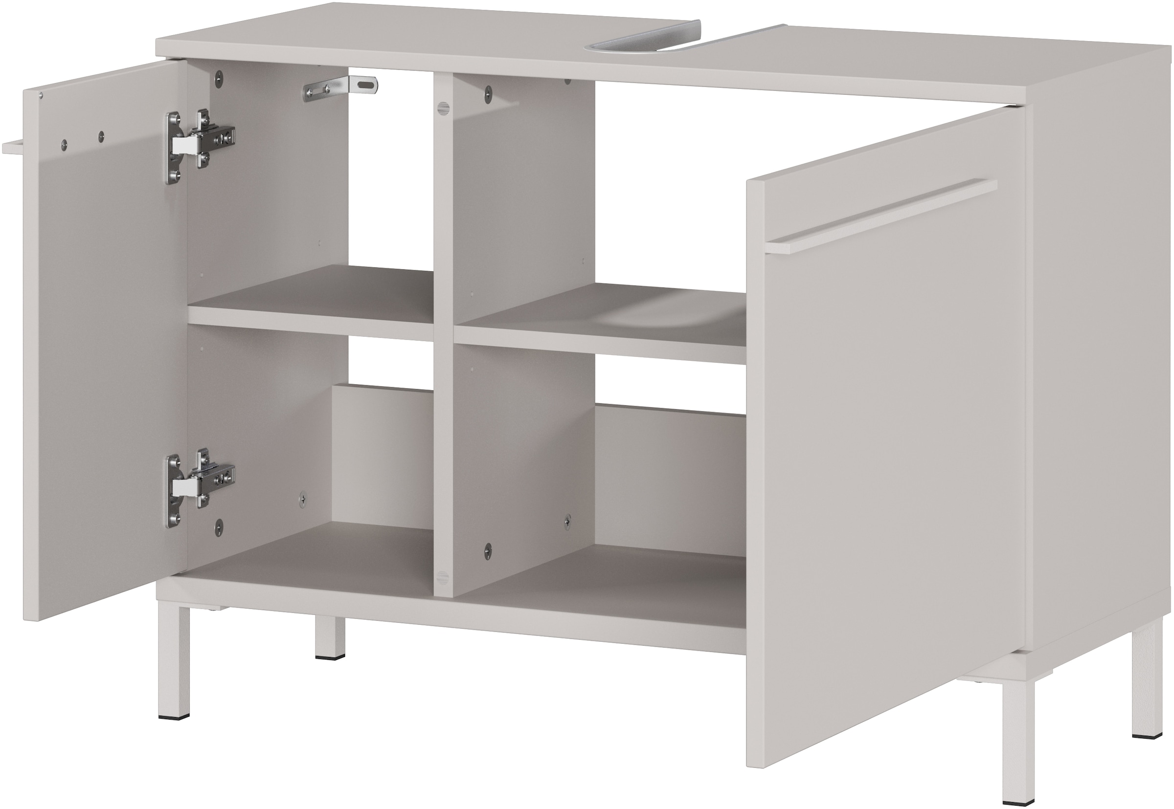 GERMANIA Armoire sous lavabo »Waschbeckenunterschrank« 1 cuis tlg. Waschbeckenunterschrank mit Siphonausschnitt