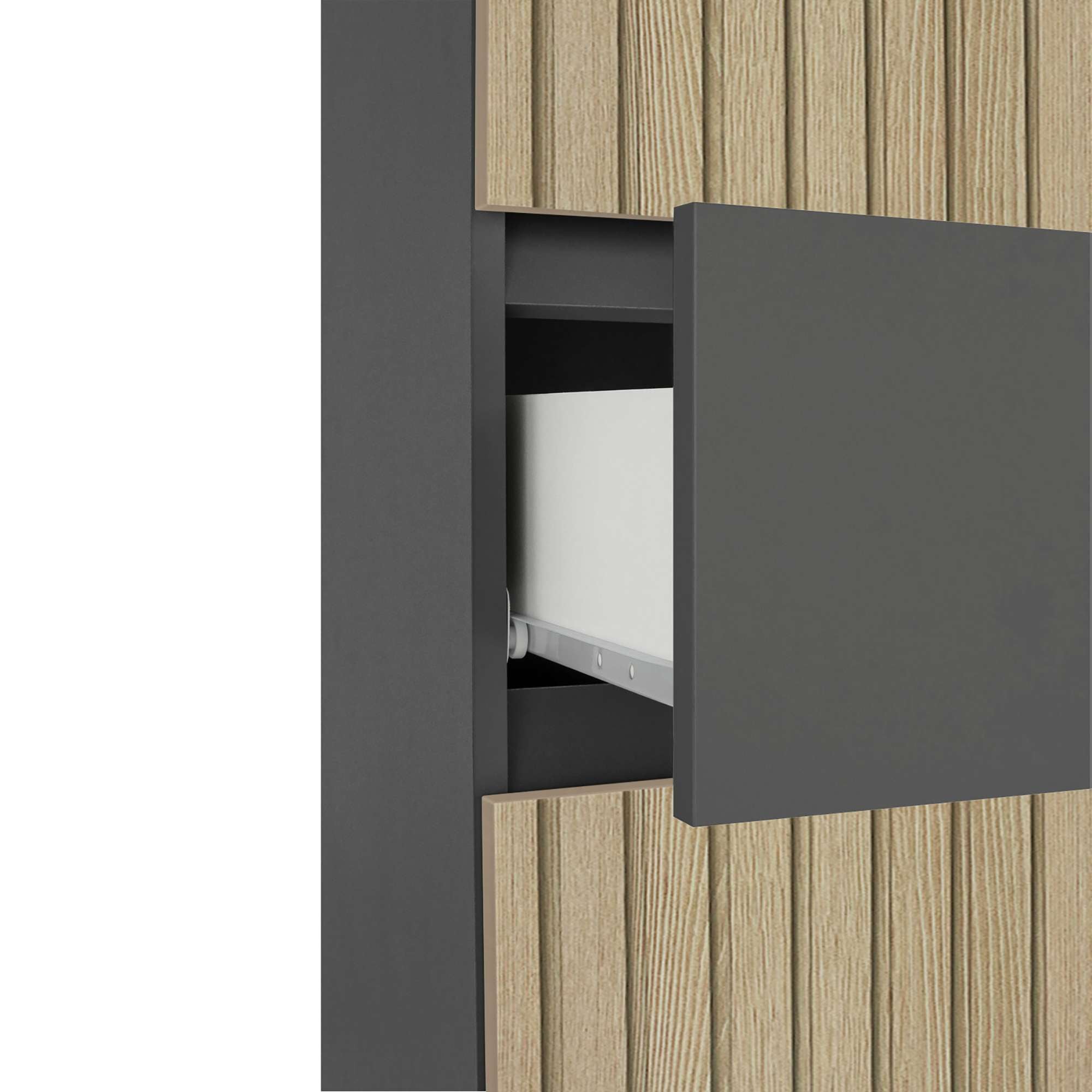 Home affaire Hochschrank »Wisla« mit 4 Türen & 1 Schublade, Breite 76 cm, Höhe 180 cm