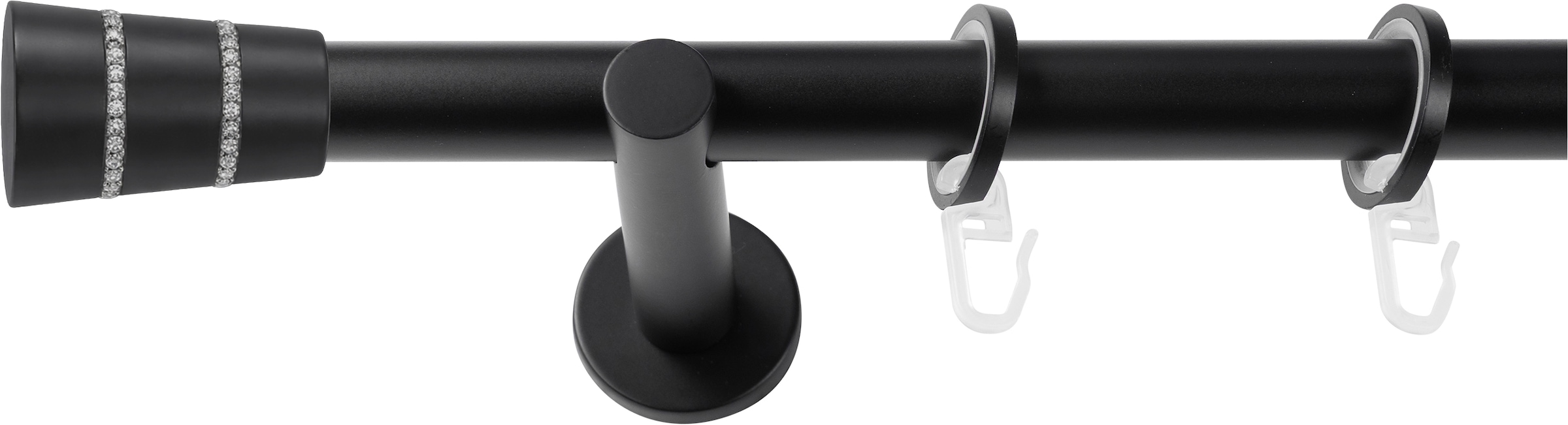 SN DECO GROUP Gardinenstange Ø 19 mm 1 läufig-läufig Fixmass;kürzbar