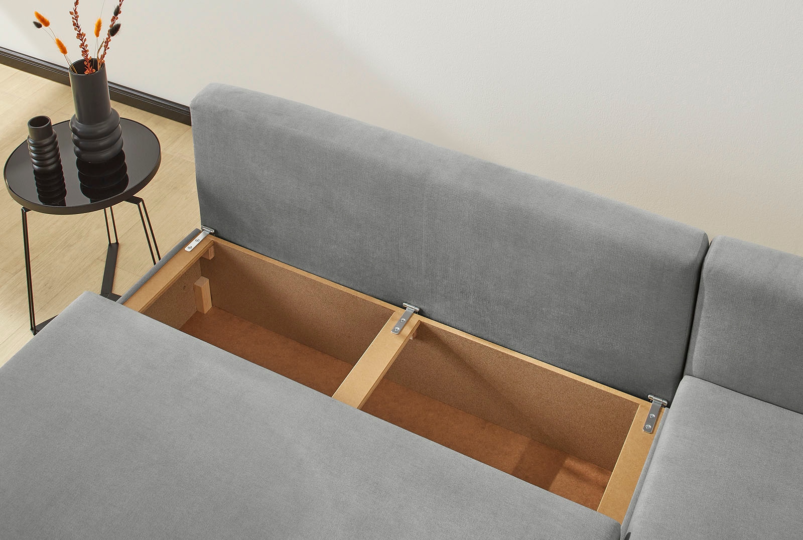 Jockenhöfer Gruppe Ecksofa »Nivaris L-Form, B: 197 cm« mit Schlaffunktion & Bettkasten, Unser Dauertiefpreis