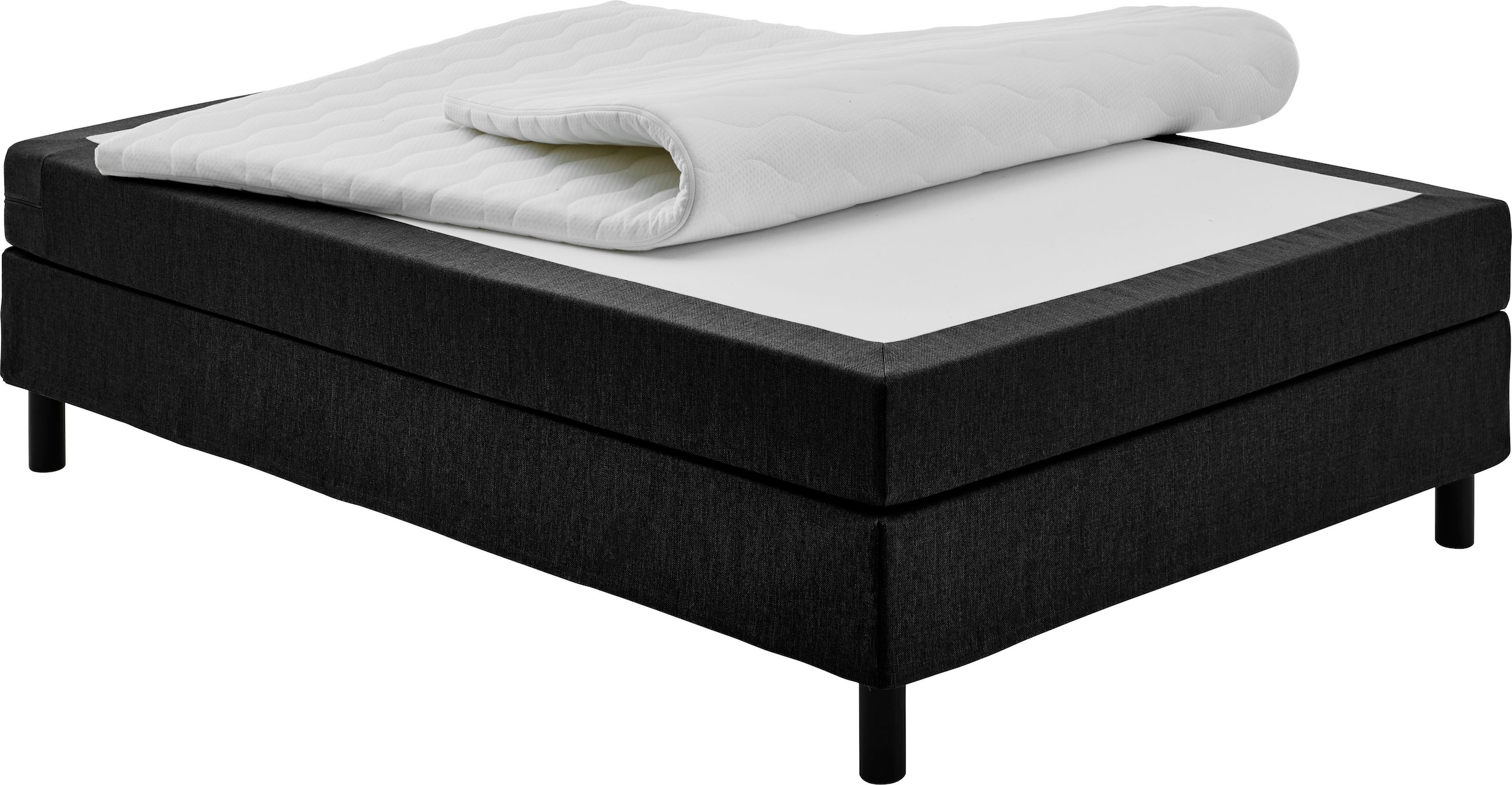 ATLANTIC home collection Lit de boxe »Happy« sans tête de lit, avec surmatelas, avec ou sans literie au choix
