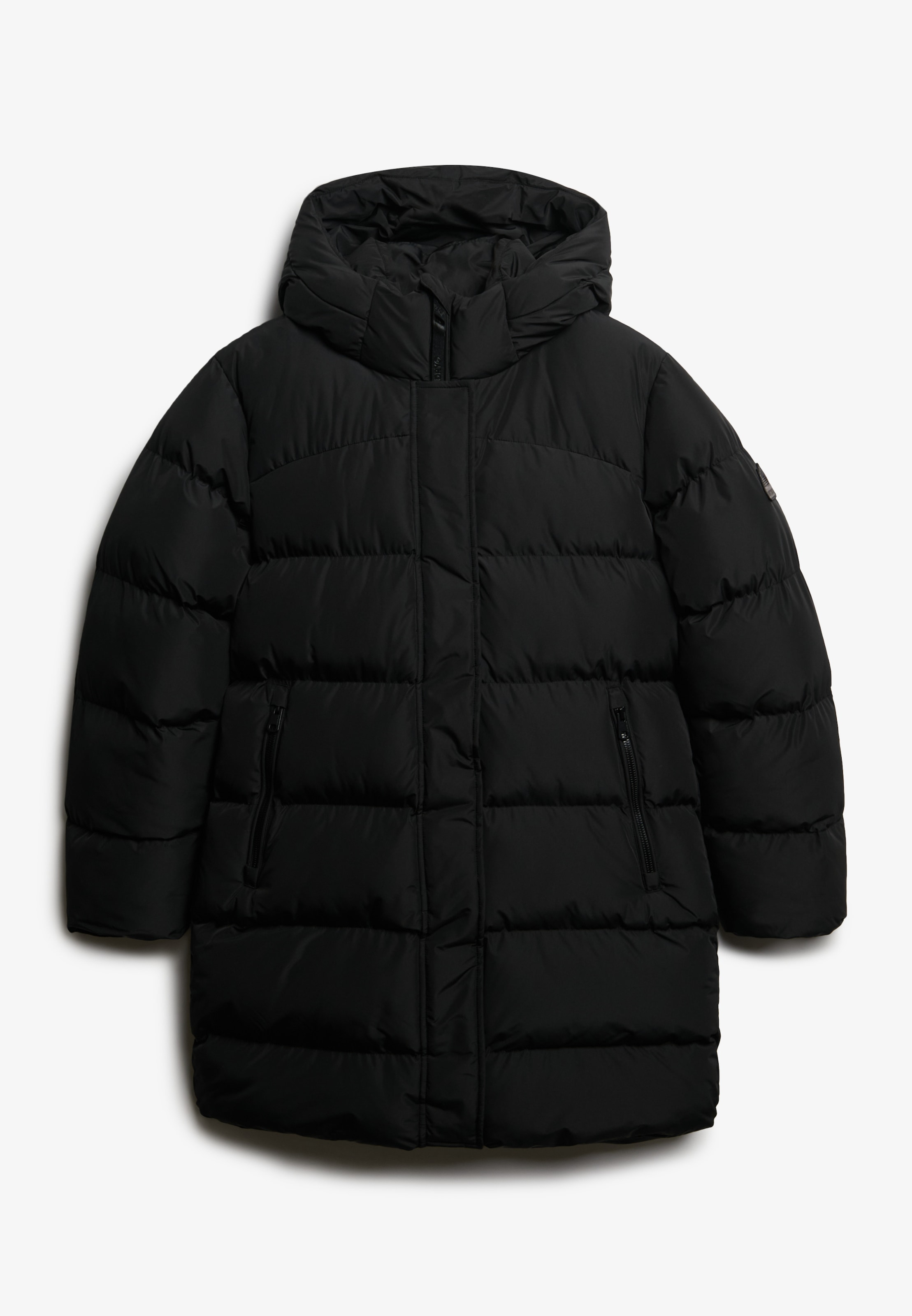 Superdry Steppjacke »HOODED SPORTS PUFFER MID JKT« mit Kapuze