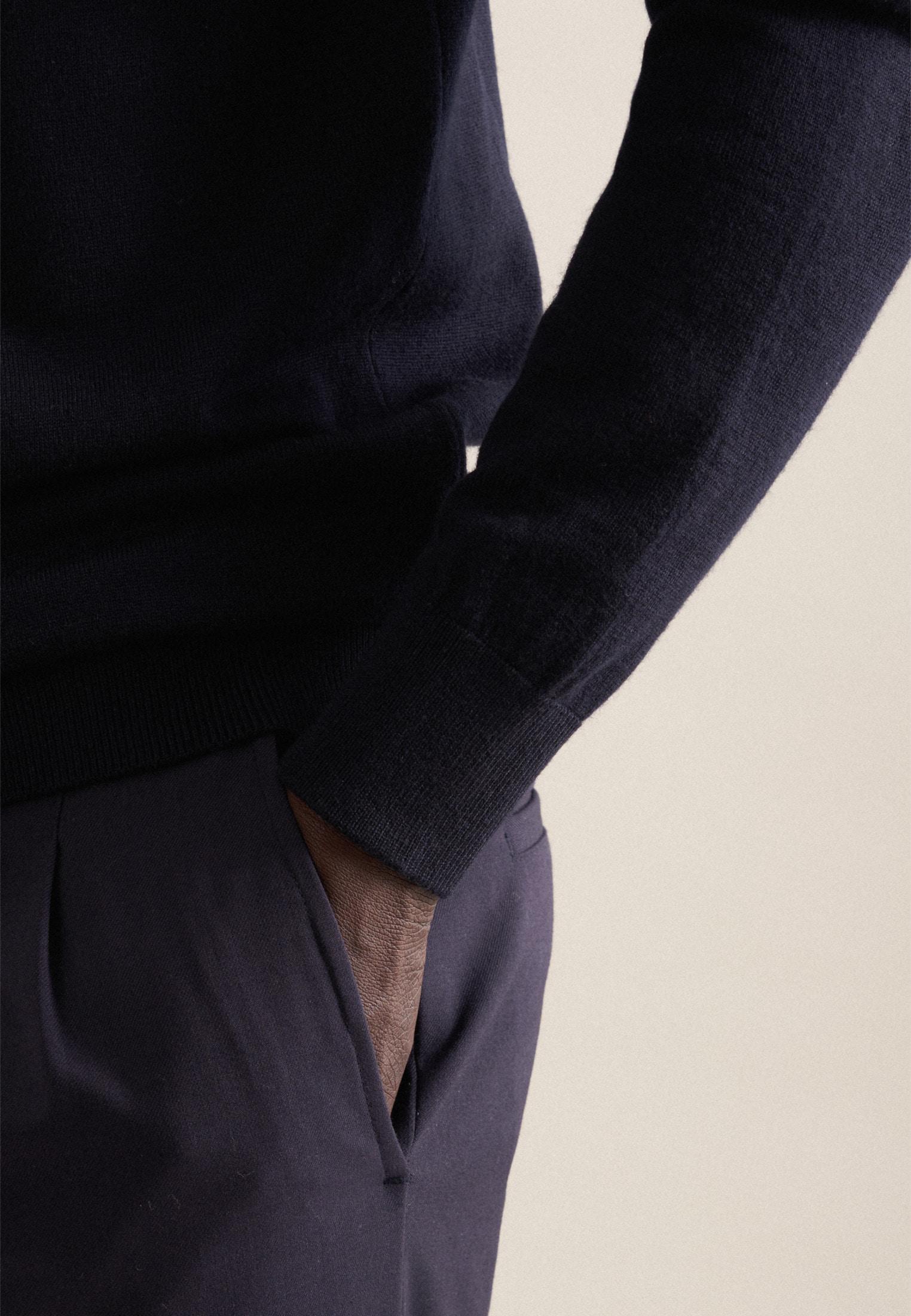 seidensticker Pullunder »Schwarze Rose« V-Neck Uni