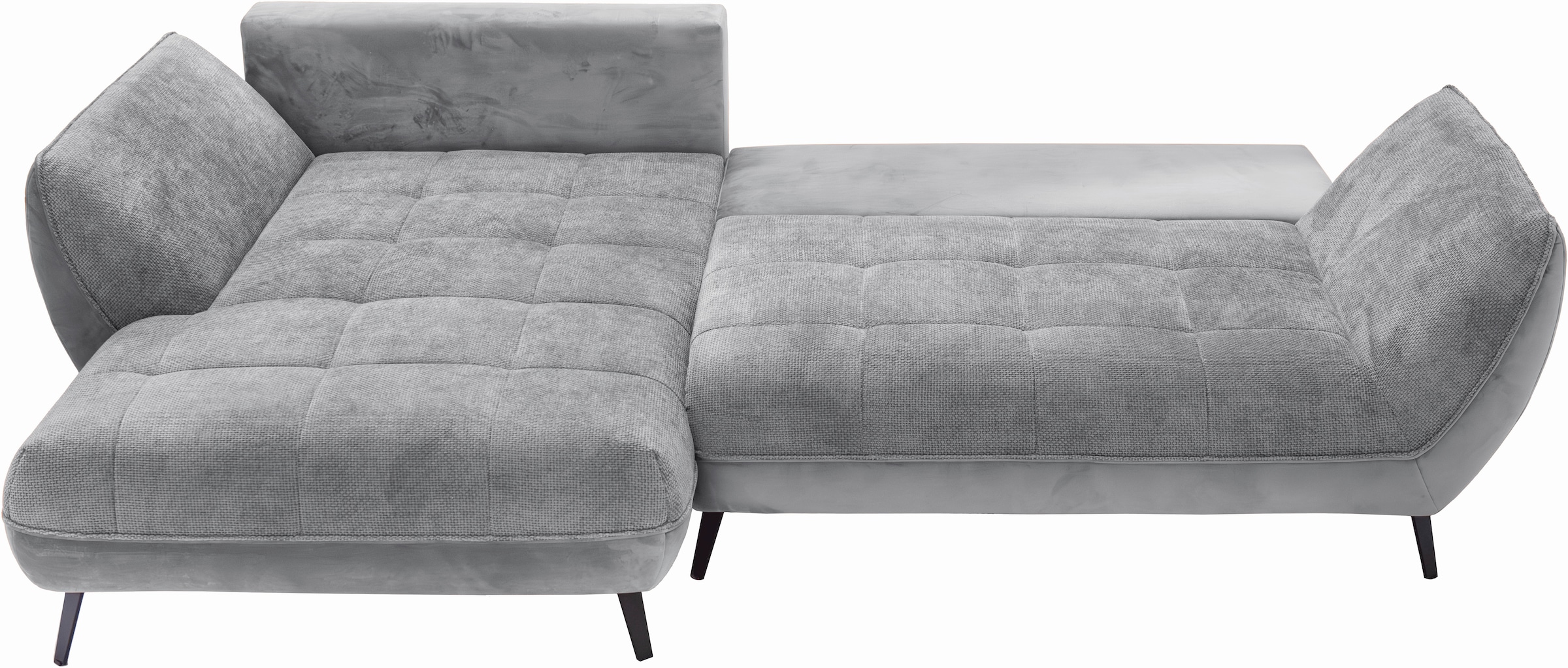 exxpo - sofa fashion Ecksofa »Midway Easy-Lift-Bettfunktion, 15cm bodenfrei, bequem, Breite 282cm« inkl. Bettfunktion und praktischem Bettkasten, L-Form