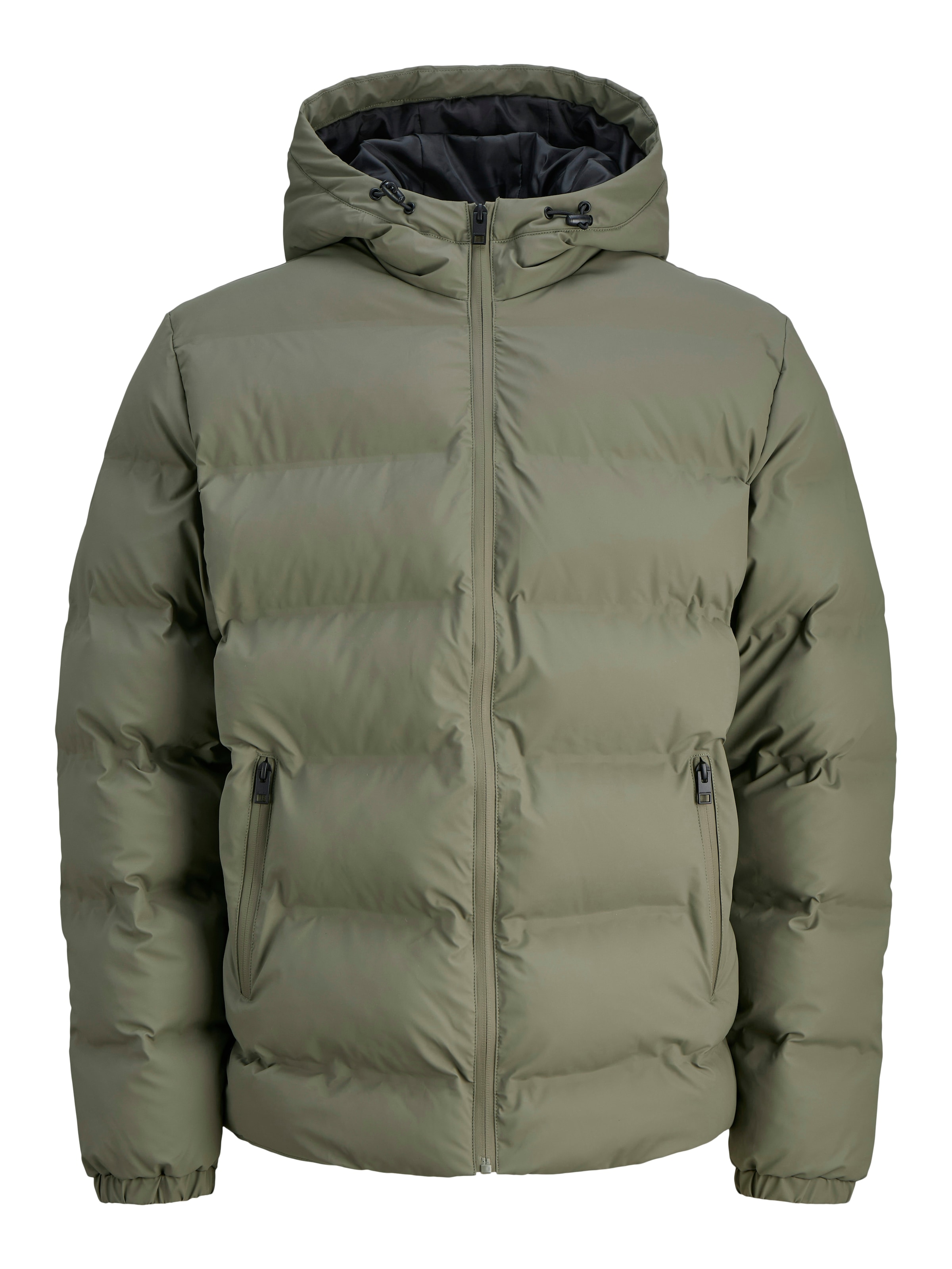 Jack & Jones Steppjacke »JJELEMENTS PU PUFFER SN« mit Kapuze