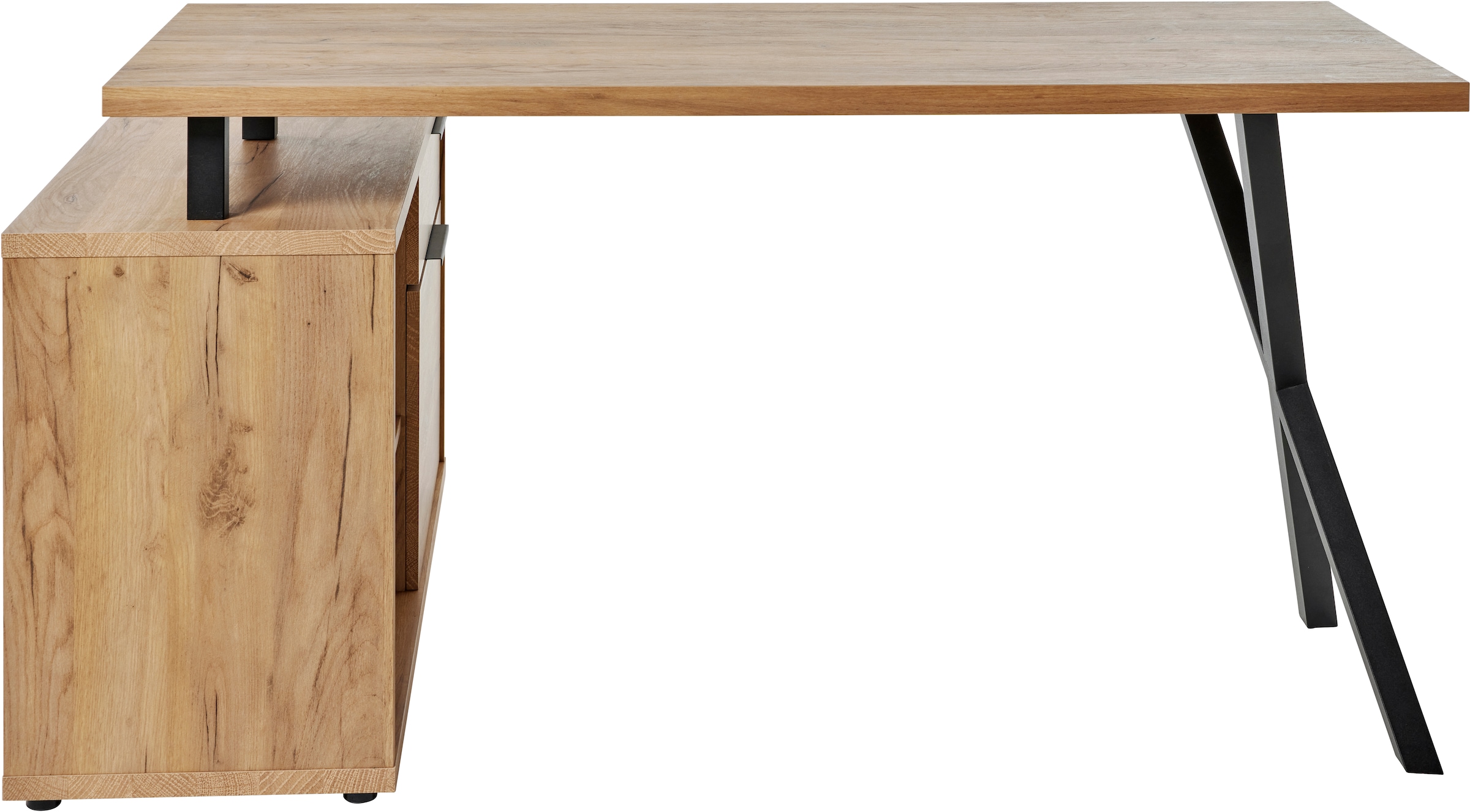 Jahnke Schreibtisch »X-TRA C 145 E« 1 Stk. tlg. Eckschreibtisch, wechselseitig montierbar, X-Gestell
